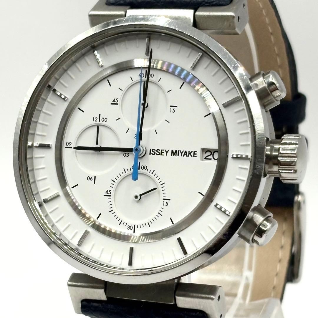 ISSEY MIYAKE Satoshi Wada Chronograph VK67-0010 Quartz Used Mens Watch Japan