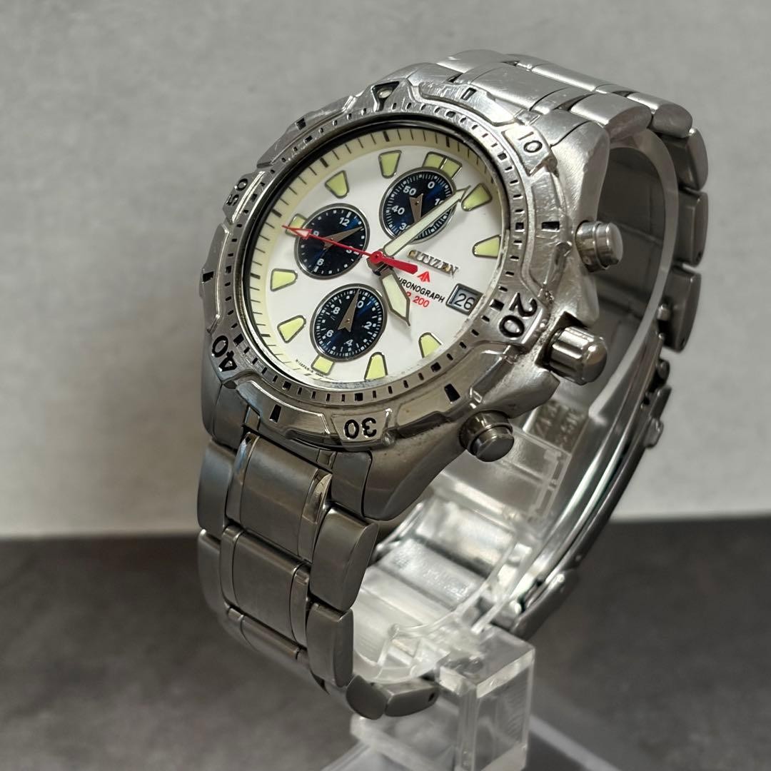 CITIZEN Promaster Chronograph Diver’s Watch 200m Wrist 17.5cm From Japan