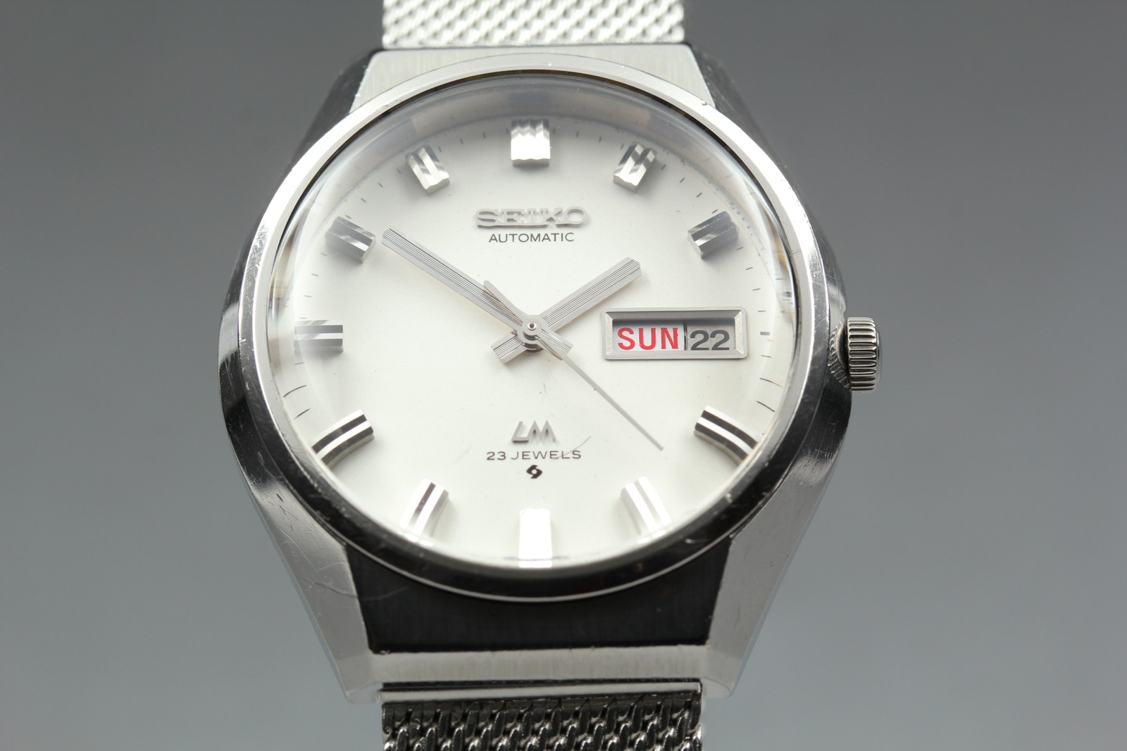 *Exc+5* Vintage 1974 Seiko Lord Matic 5606-8061 Kanji Day Date AT Mens Watch JPN