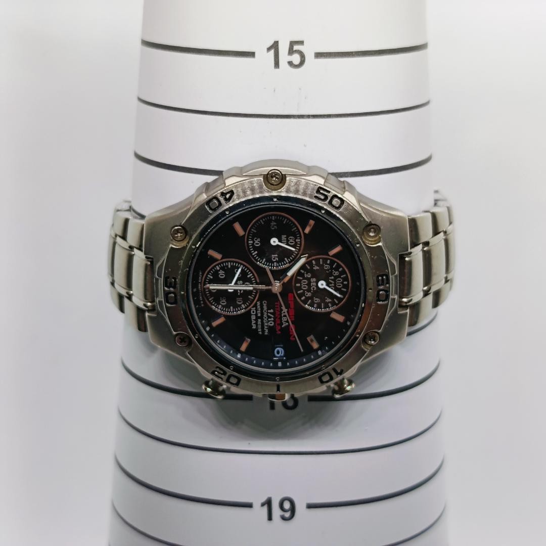 SEIKO ALBA EPSILON Chronograph, working, V657-7020 From Japan