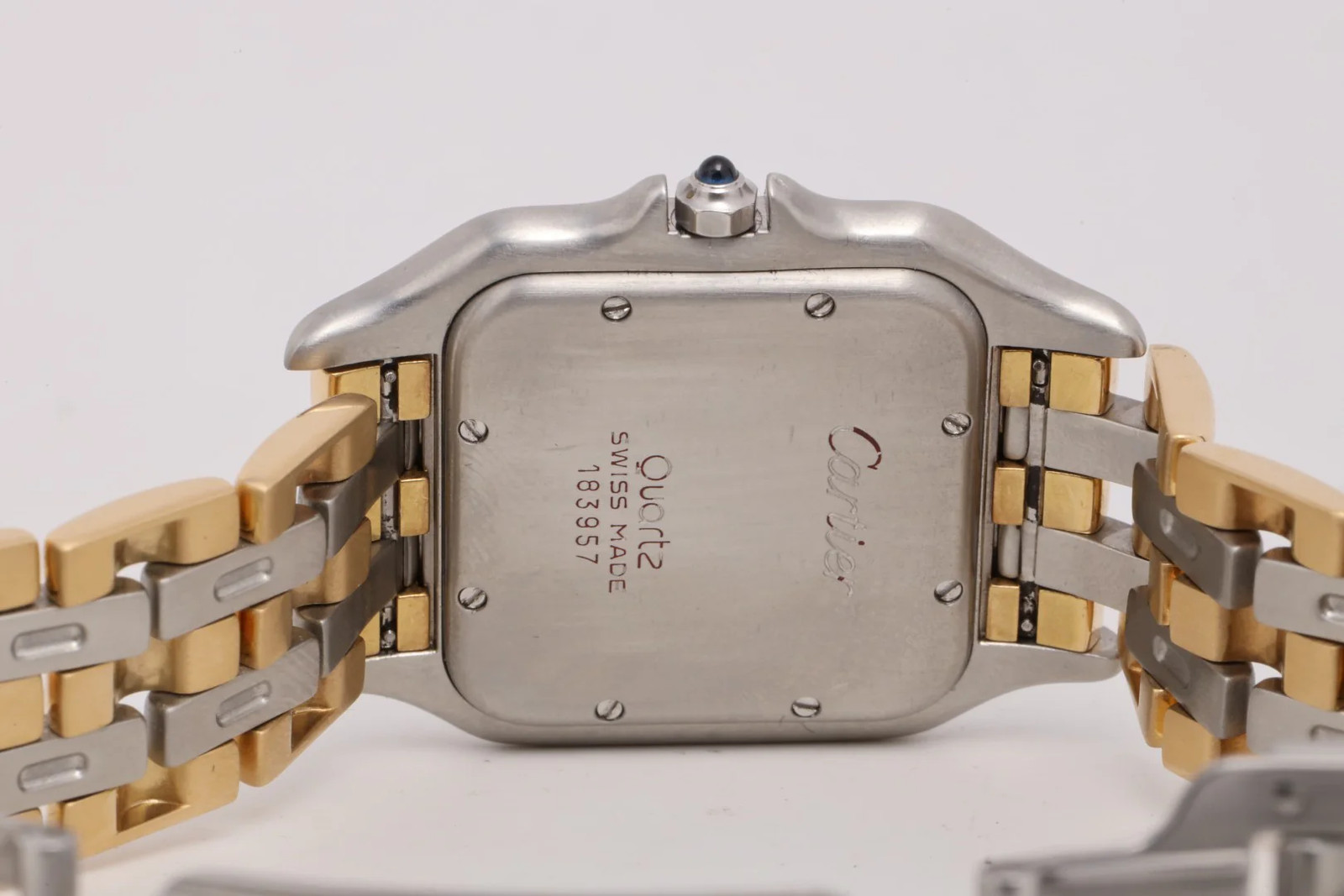 Cartier Panthere Jumbo 3 Row 187957 Stainless Steel & 18k Yellow Gold 29mm Watch