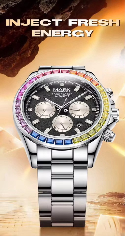 Mark Fairwhale Automatic Watch – Stainless Steel Men’s Watch
