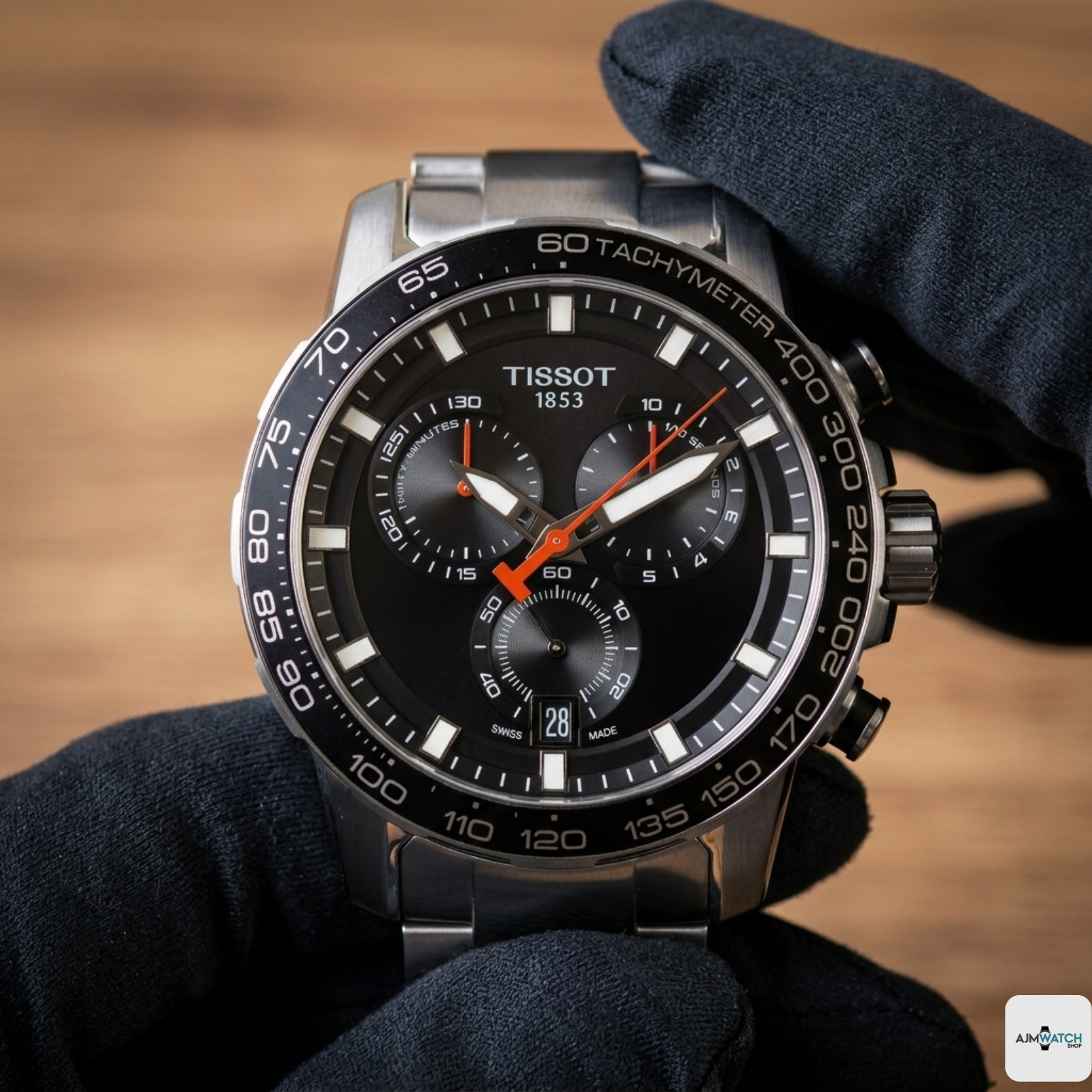Tissot Supersport Chrono Quartz Men’s Watch T125.617.11.051.00 Black Dial 45.5mm