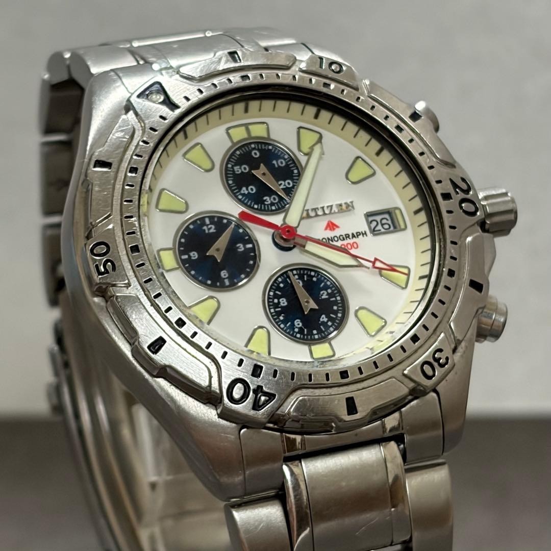 CITIZEN Promaster Chronograph Diver’s Watch 200m Wrist 17.5cm From Japan