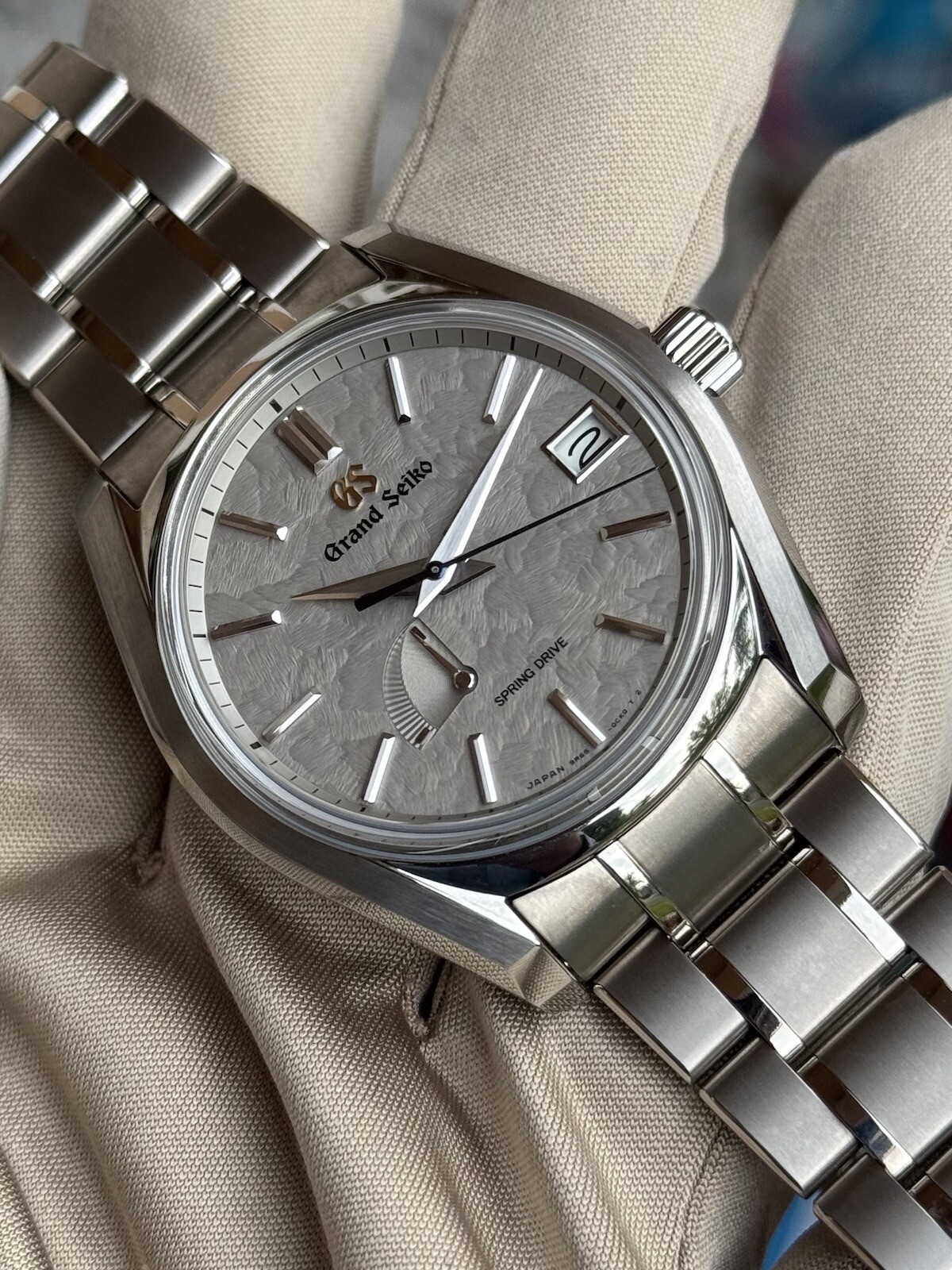 Grand Seiko Spring Drive Titanium Heritage SBGA415 Grey 40mm Watch