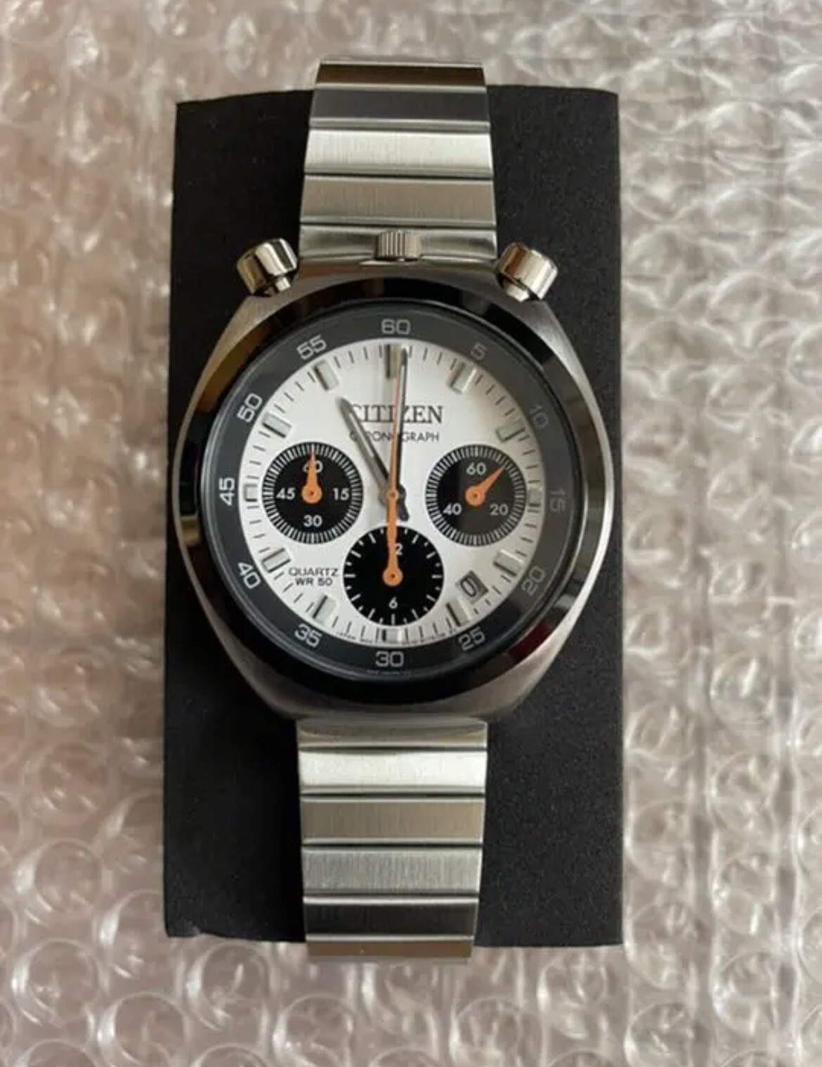 Citizen collection Record Lavel Tsuno Chrono AN3660 81A Watch Reprint white