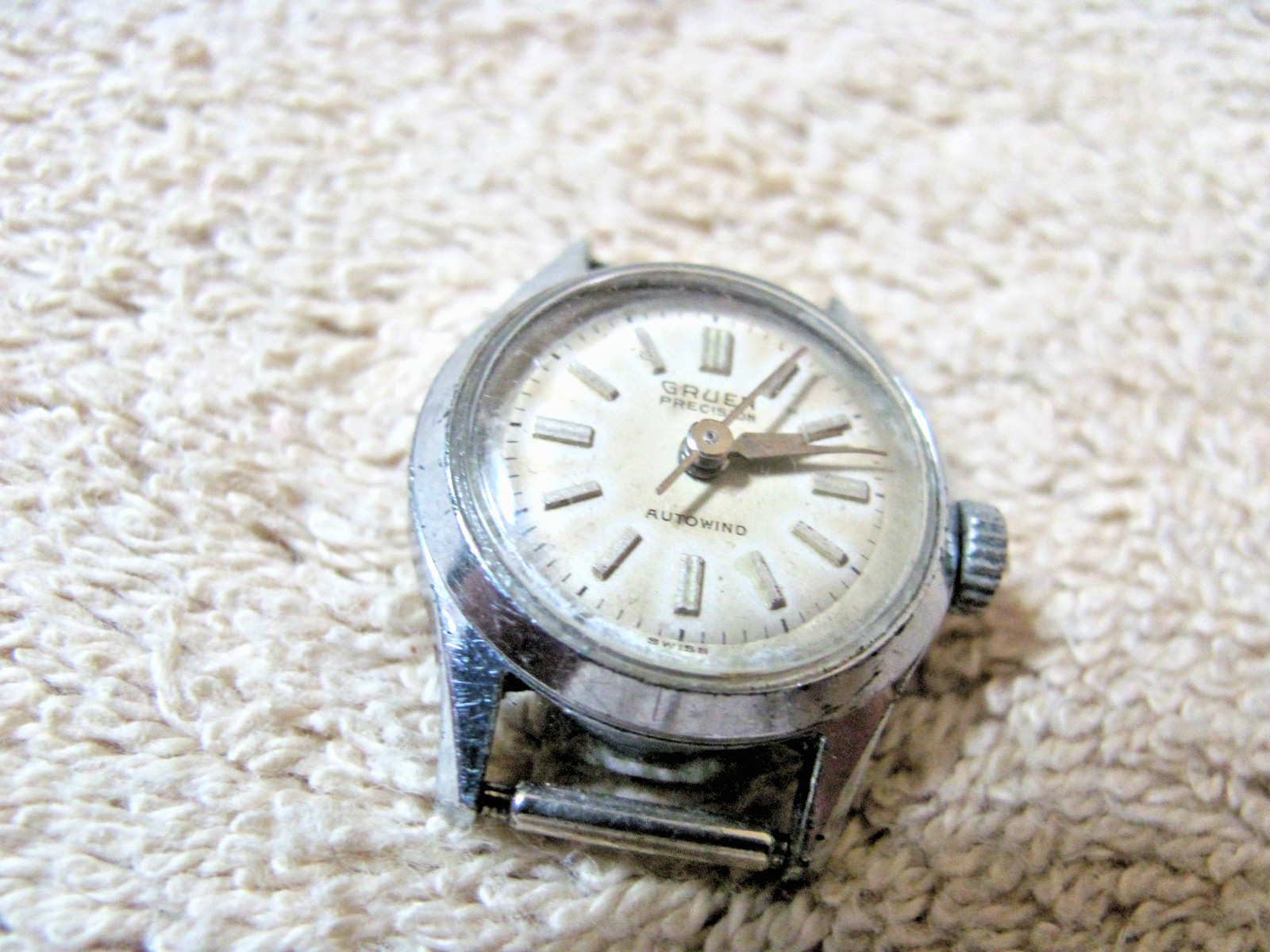 GRUEN PRECESION LADIES AUTOWIND WATCH, 17 JEWEL, TESTED, STAINLESS STEEL