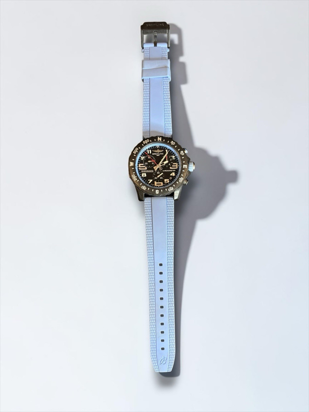 Breitling Endurance Pro Quartz Chronograph Black/Blue Rubber 100m