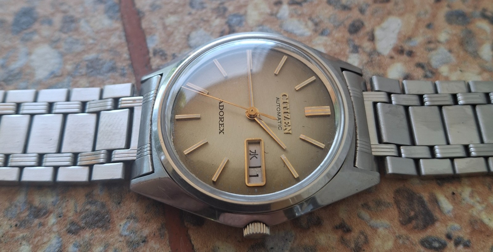Vintage Citizen Adorex 21 Jewels Automatic December 1974 JDM KANJI 28800