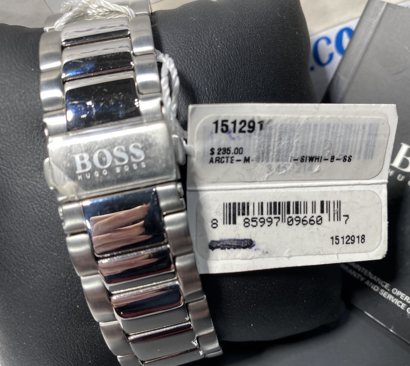 Hugo Boss Men’s 41MM Architecture Silver-Tone Date Watch 1512918 NEW!!!