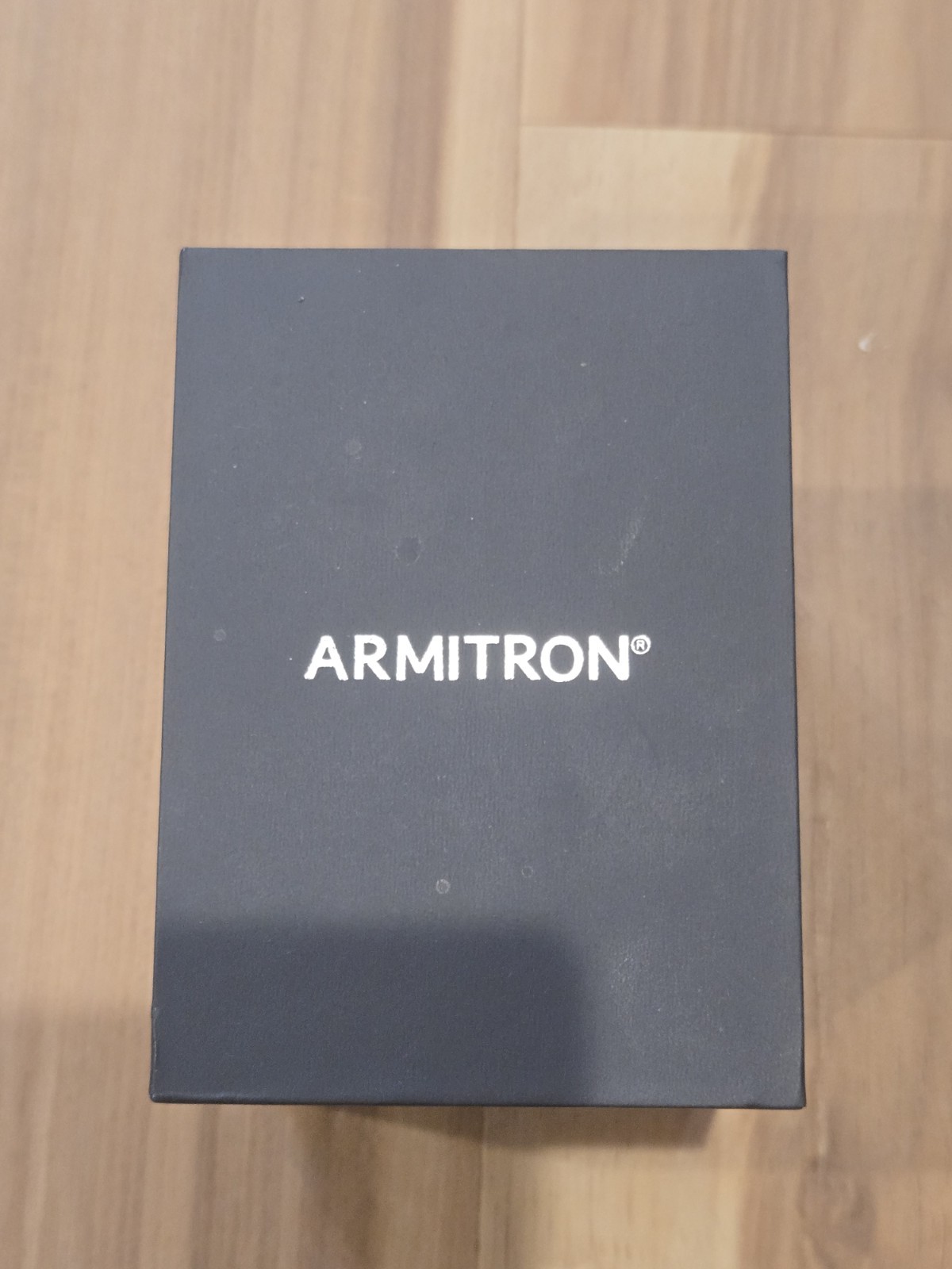 Armitron Men’s Wristwatch Rectangle Black Dial Gemstone Markers Leather Strap