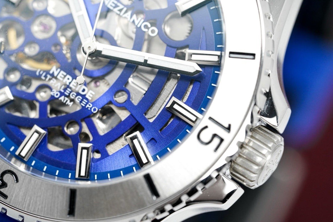 Venezianico Nereide UltraLeggero Skeleton Blue 3921502 Automatic 316L Men Watch
