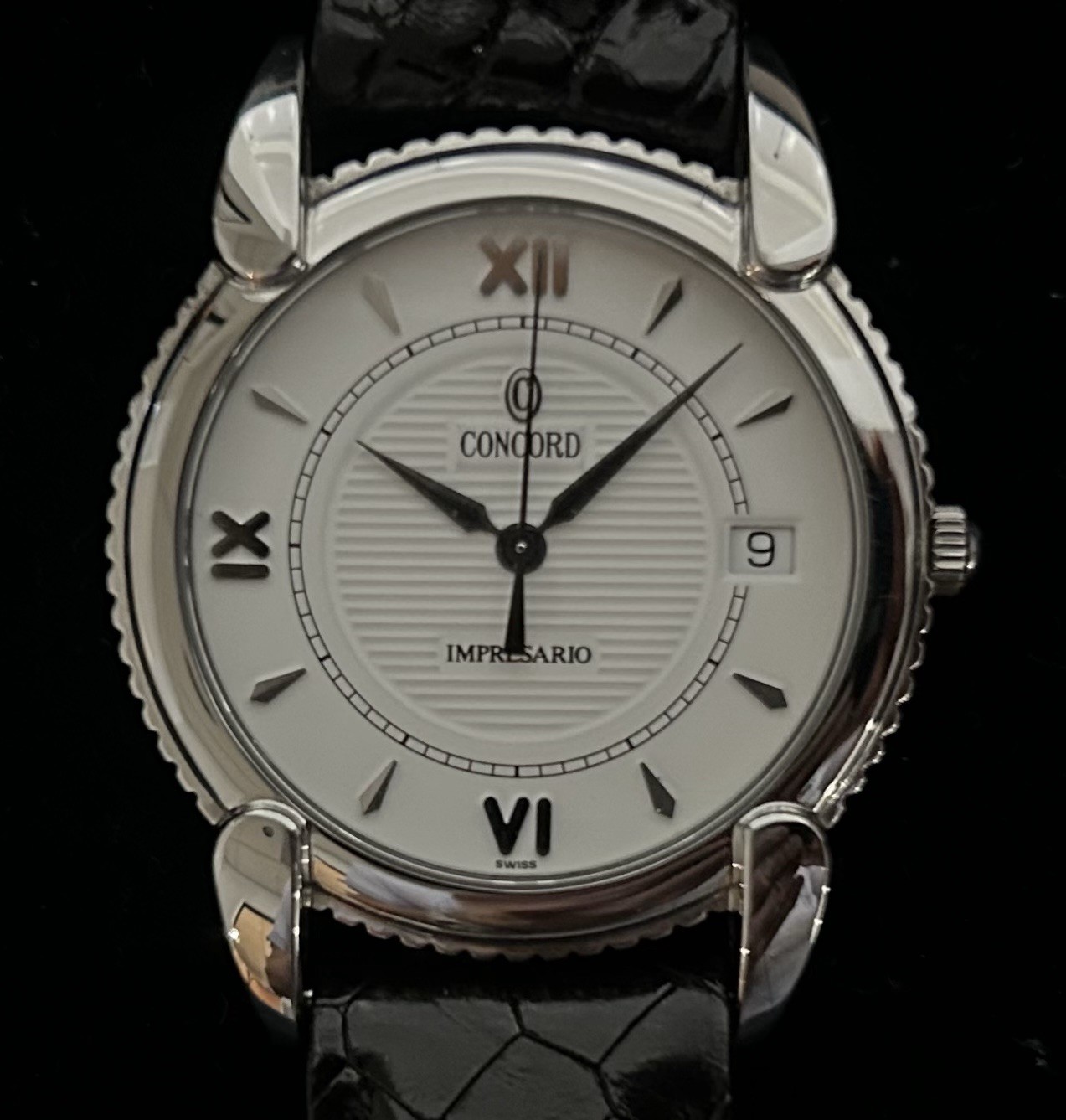 Concord Impresario Men’s/Midsize Stainless Steel Quartz Dress Watch