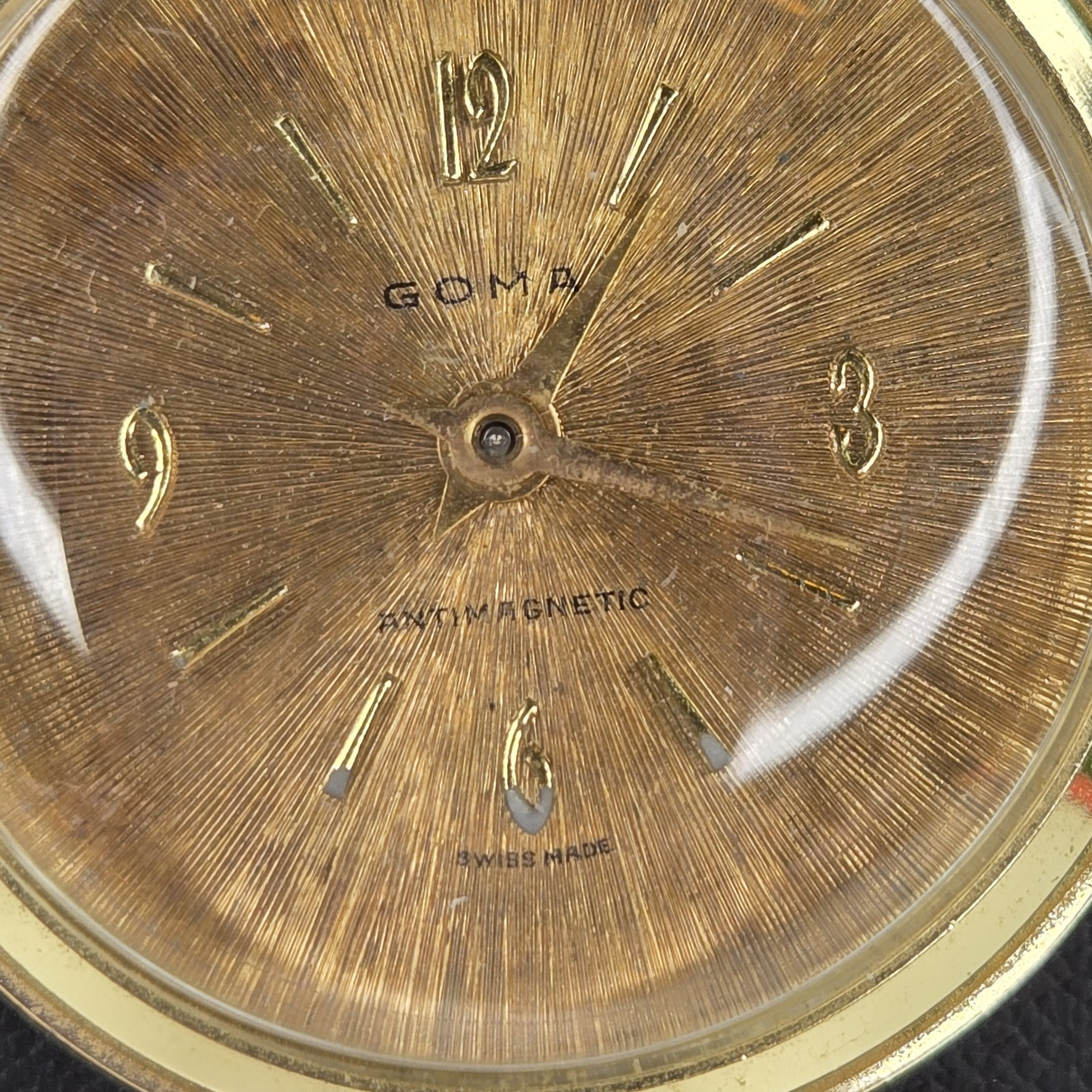 Vtg Swiss Made Anti-magnetic Wind Up GOMA Pendant Watch Necklace Untested