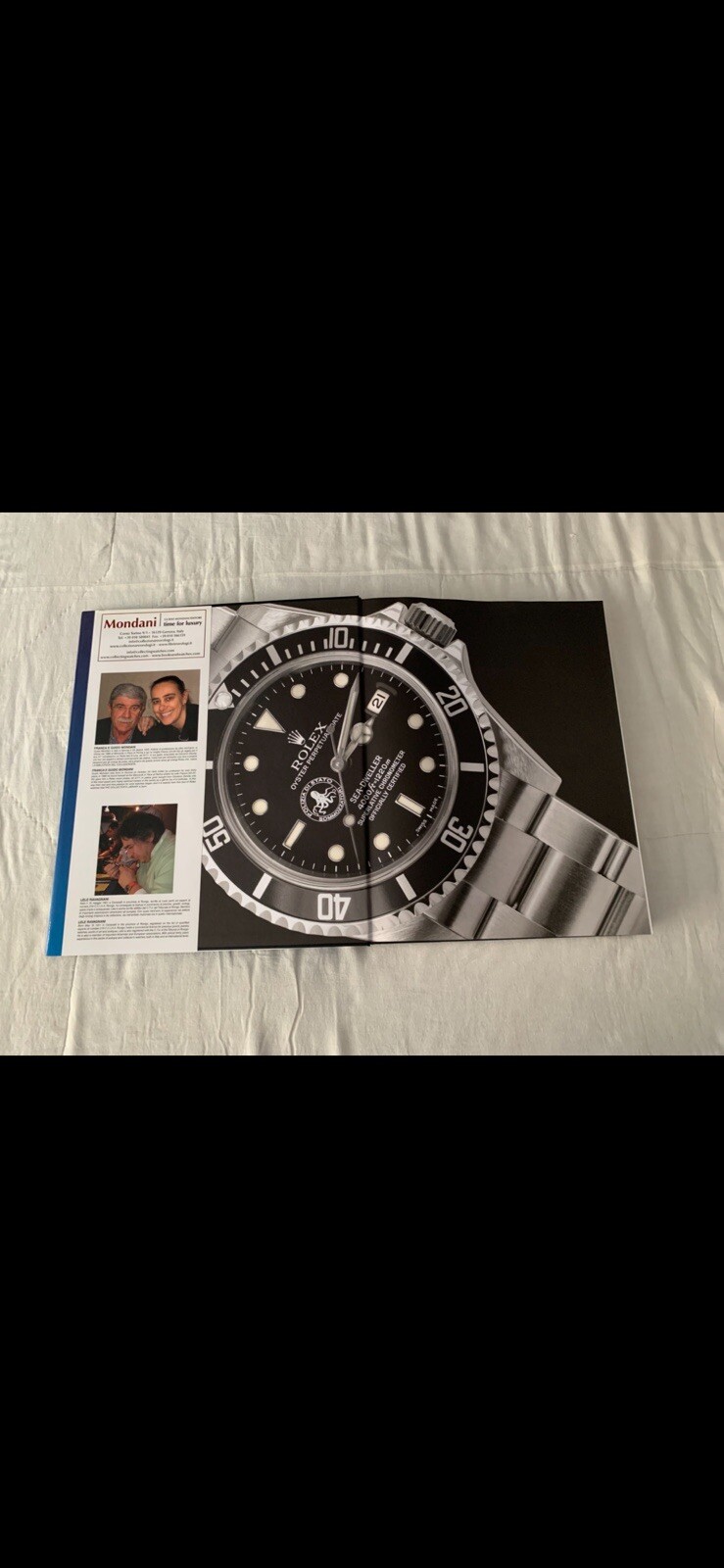 Rolex Submariner Story Book Italian/English Year 2009 2000 Copies