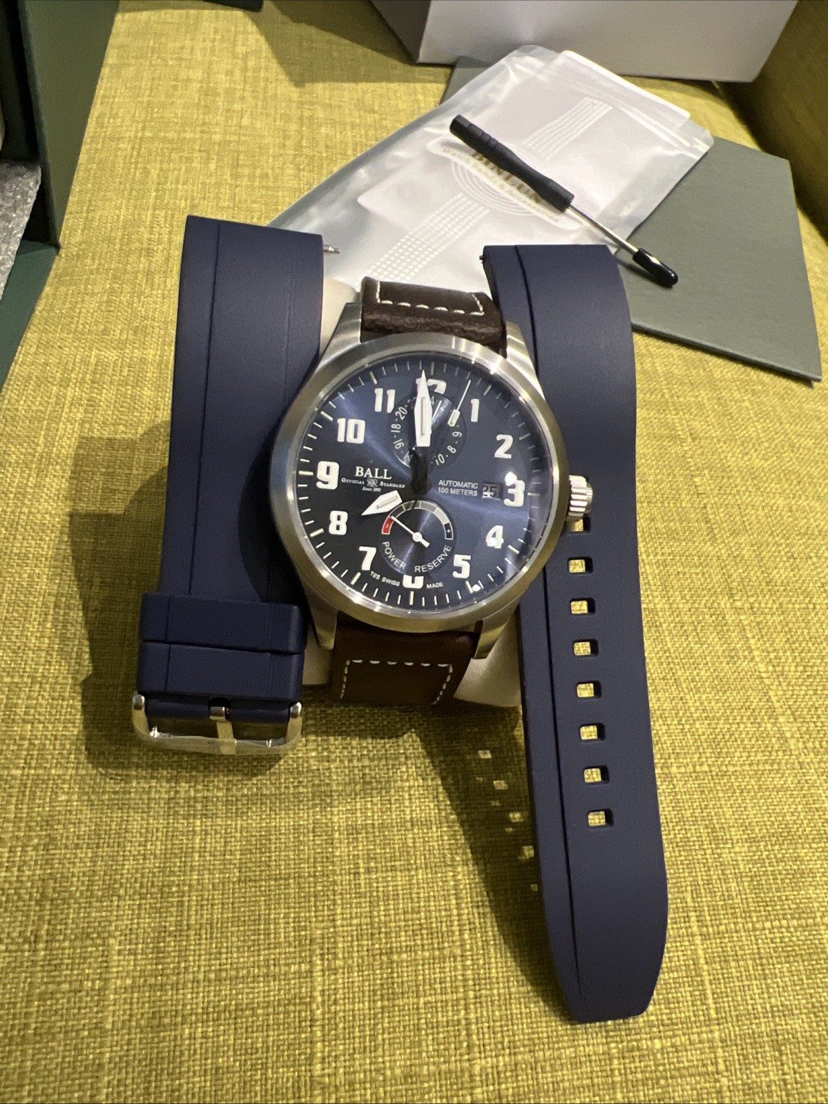 Ball WatchEngineer Master II Voyager GMT 44mm Blue – Leather – Ltd Ed
