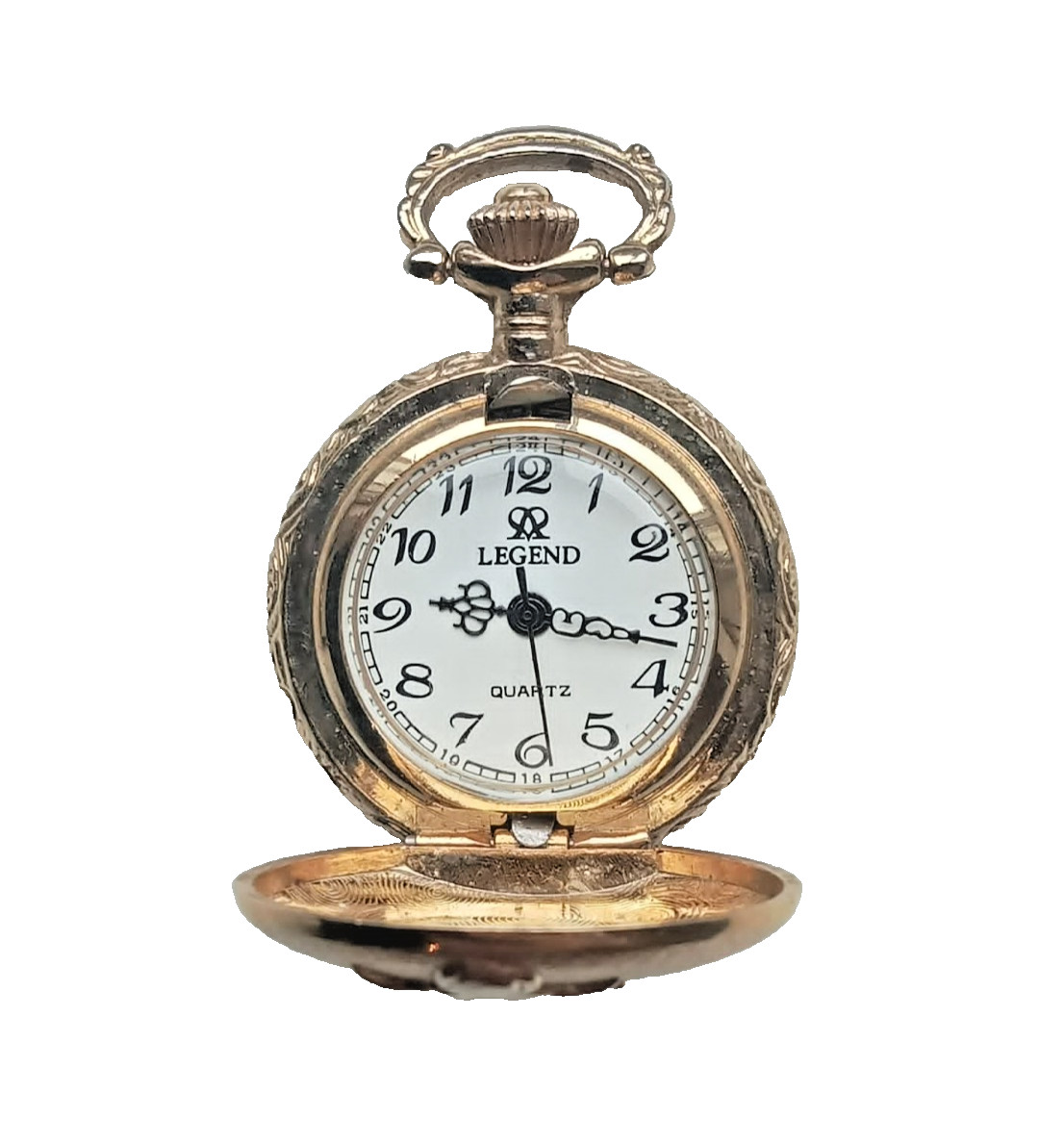 Vintage Legend Full Hunter Quartz Ladies Pocket Watch with Egyptian Designs