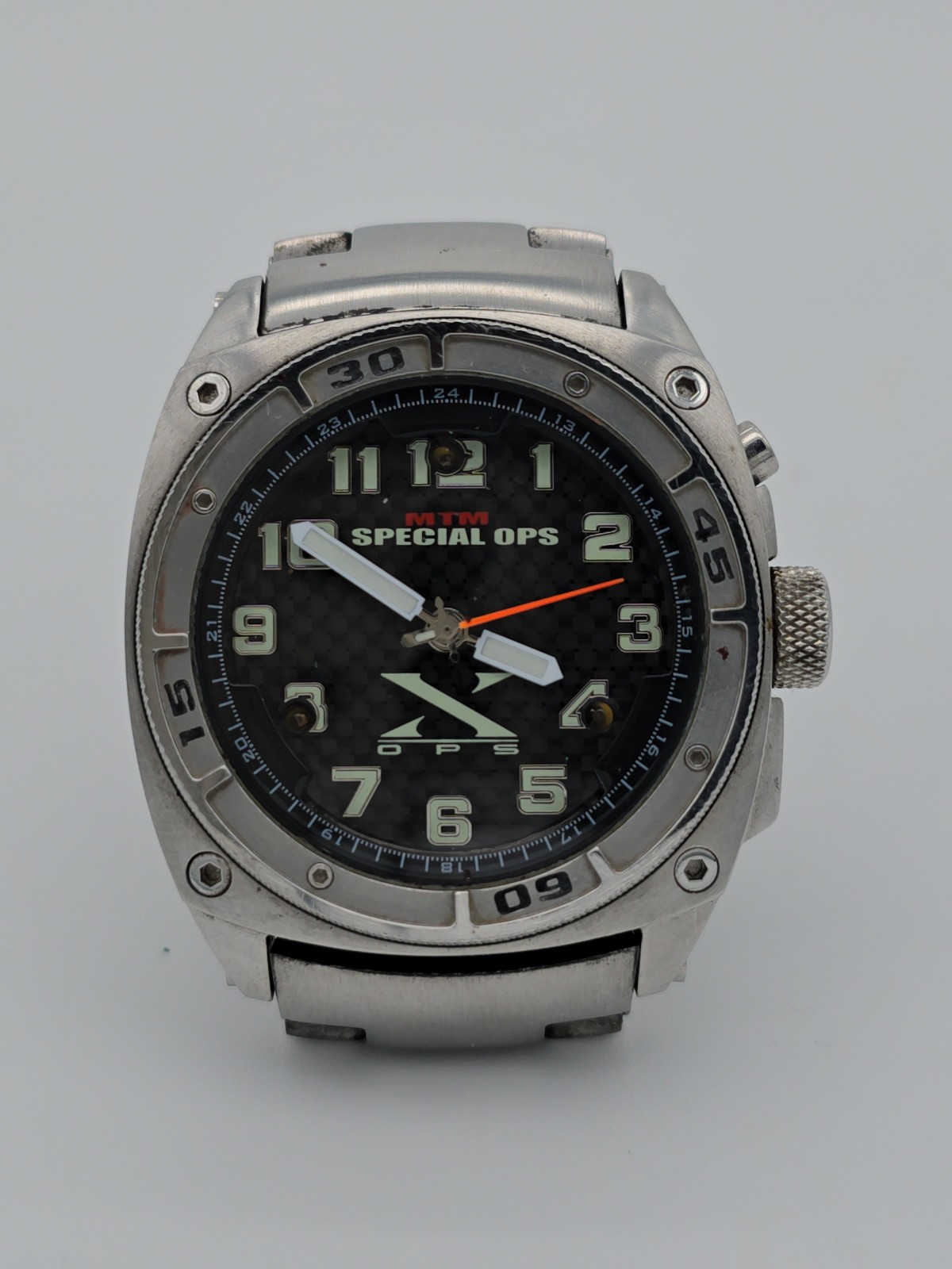 MTM Special OPS Silver Fox Titanium Watch induction charger (less than 20 made)