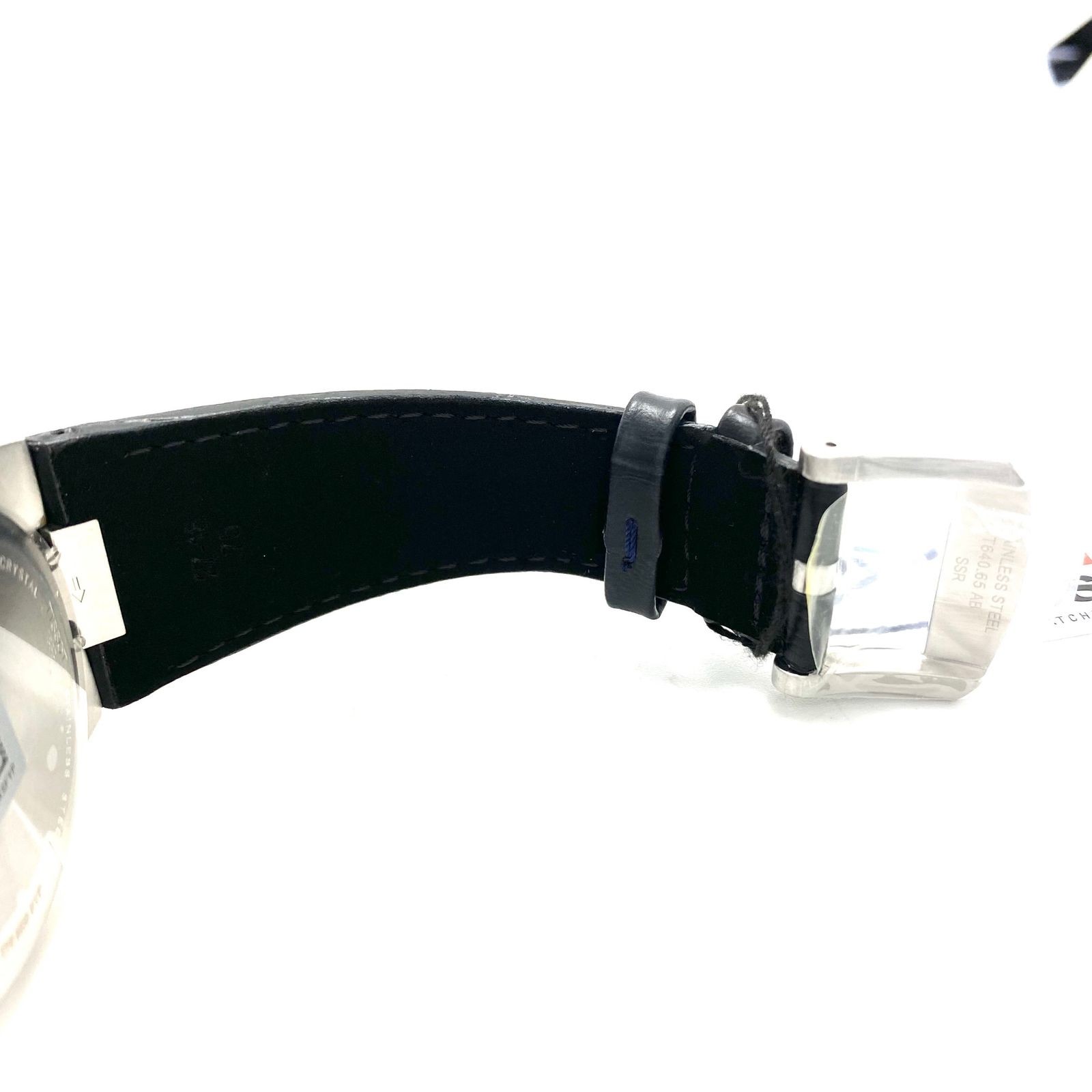Men’s Watch Tissot T137410A Quartz Navy Date Leather Strap 100m Water Resistant