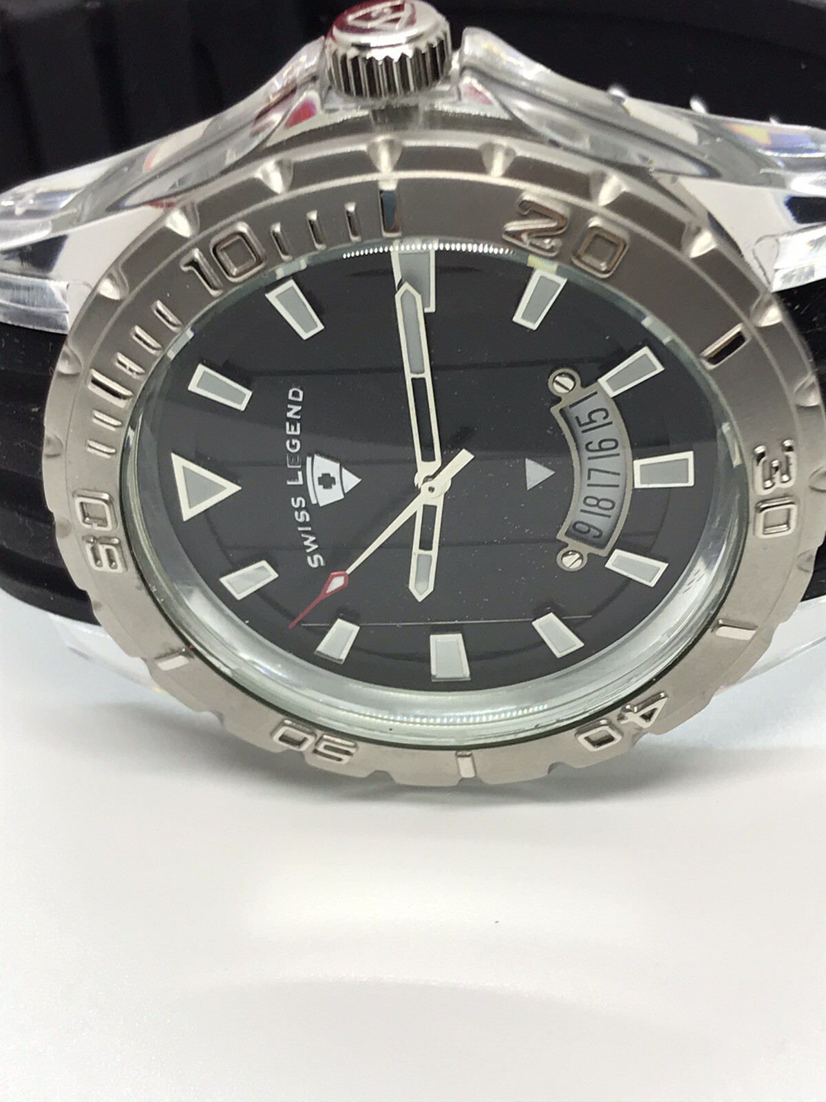 Swiss Legend Watch Portofino Collection Mineral Crystal In Box SL-40045-11