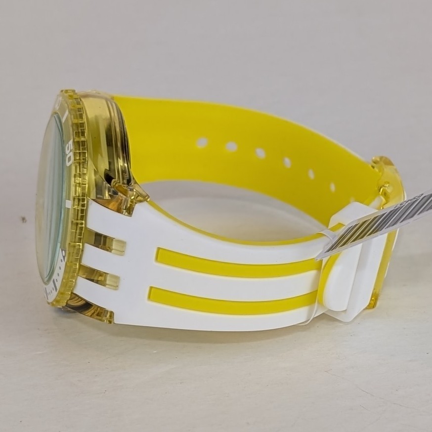 Invicta Subaqua Men’s 44mm Watch Transparent Yellow Green Silicone Sport 69451