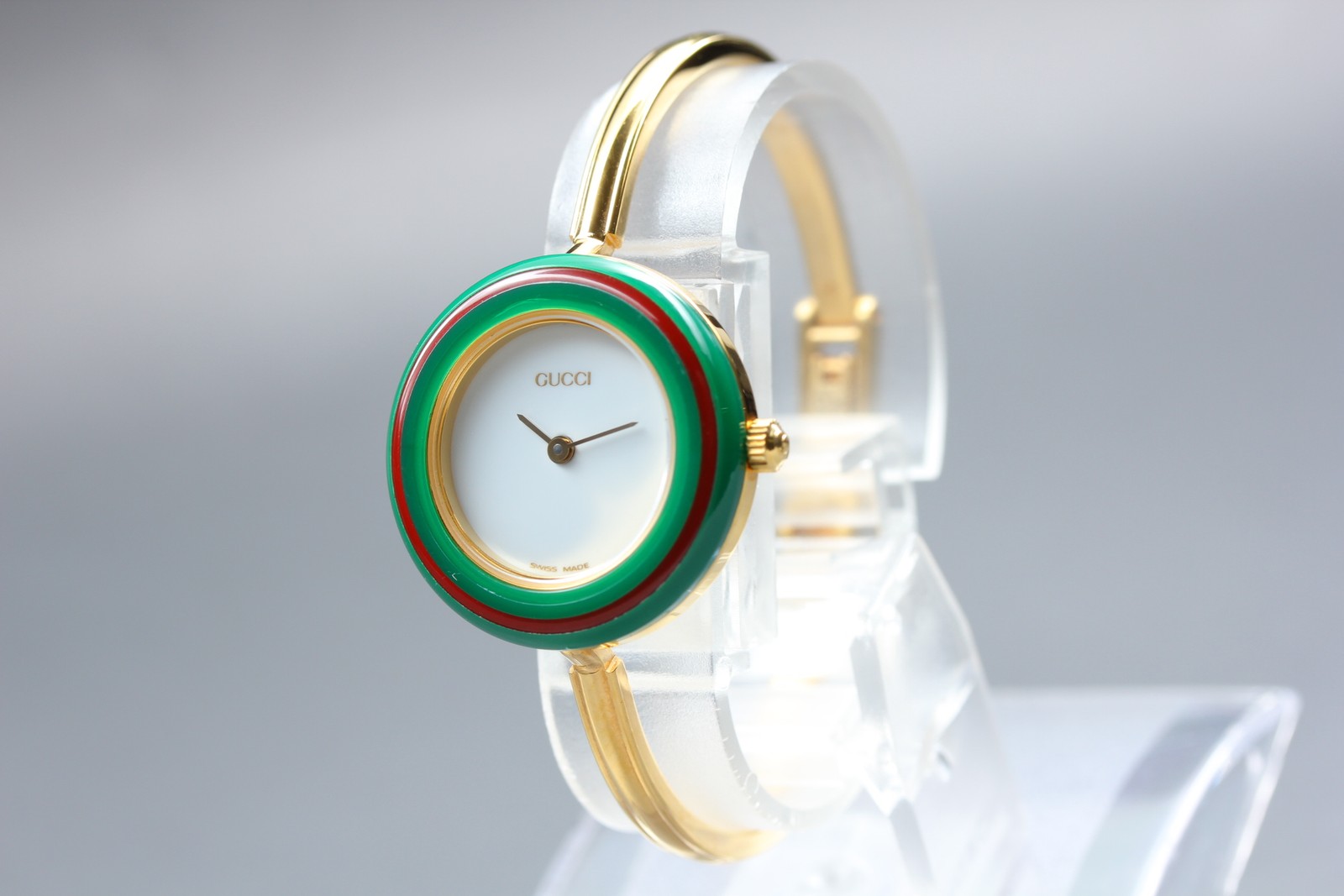*MINT* GUCCI Change Bezel 11/12 Sherry Line Women’s Quartz Watch From JAPAN