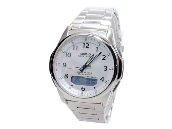 CASIO Wave Ceptor solar men’s wristwatch WVA M630D 7AJF White