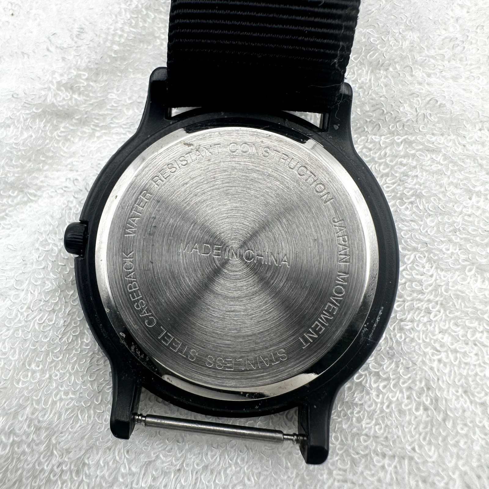 U.S. Guide Military Style Field Watch Black Dial Nylon Strap Quartz