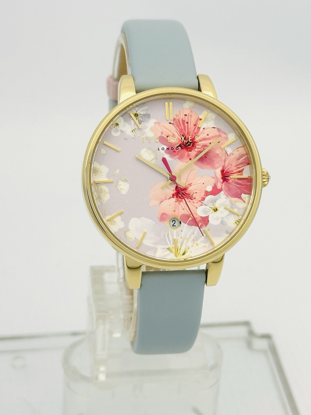 Ted Baker Kate TE10031546 Ladies Multicolour Dial Leather Strap Golden Watch