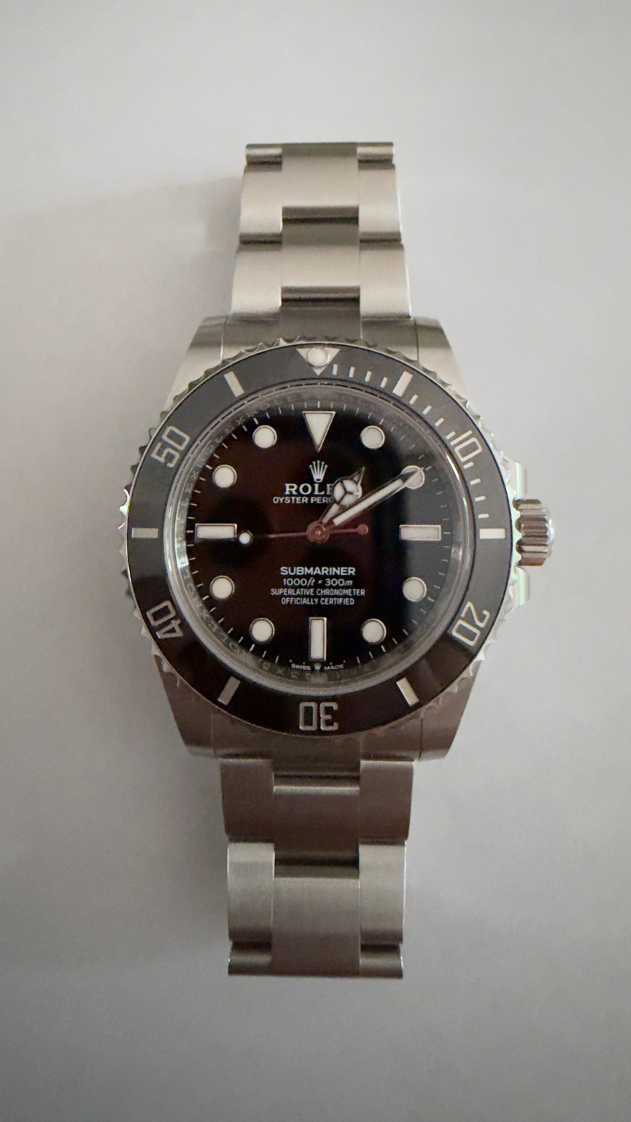 Rolex Submariner 124060 No Date 41mm Silver Oyster Watch Full Set 2026