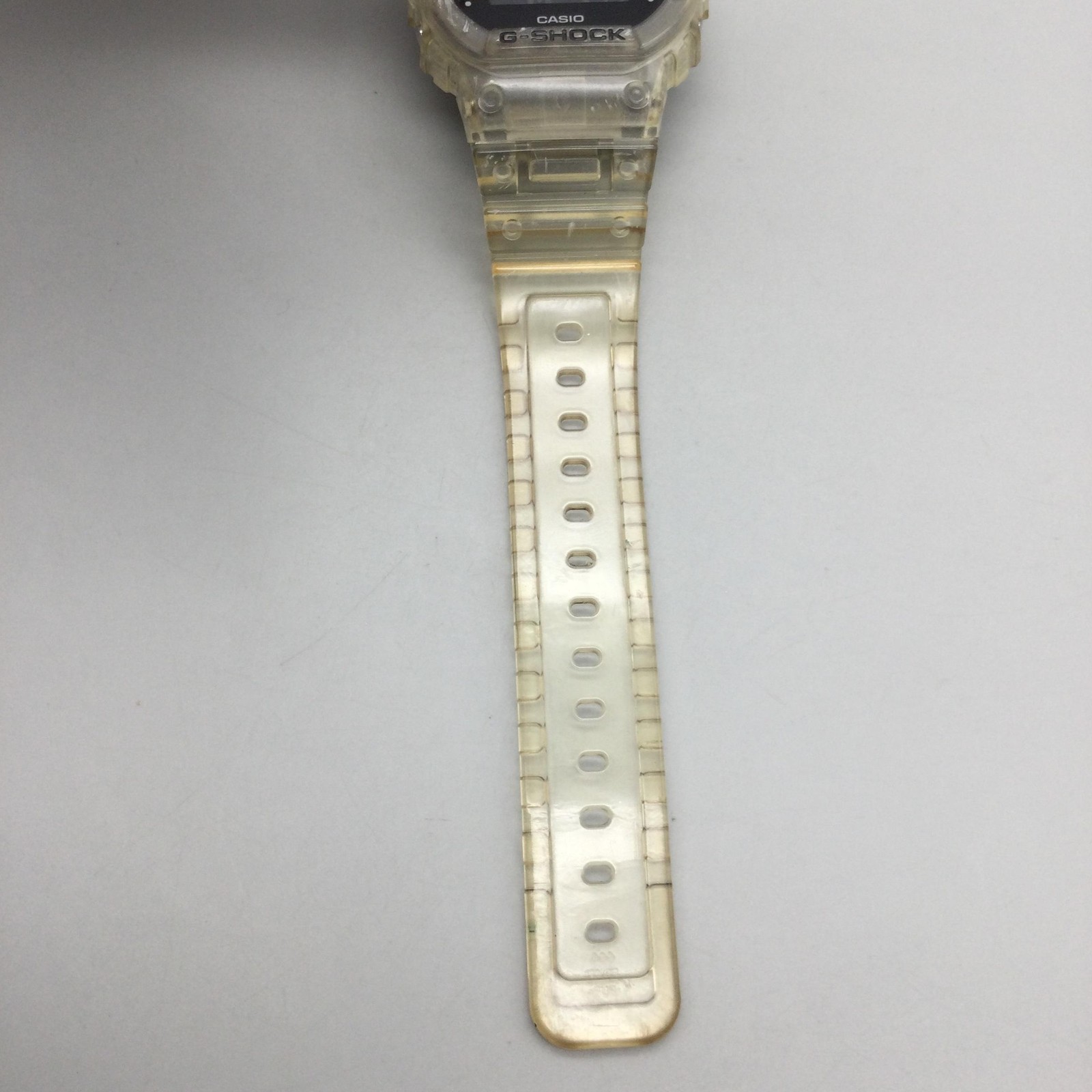 Casio G-Shock Protection DW-5600SKE Mens Watch 43mm Clear Resin Digital Day Date