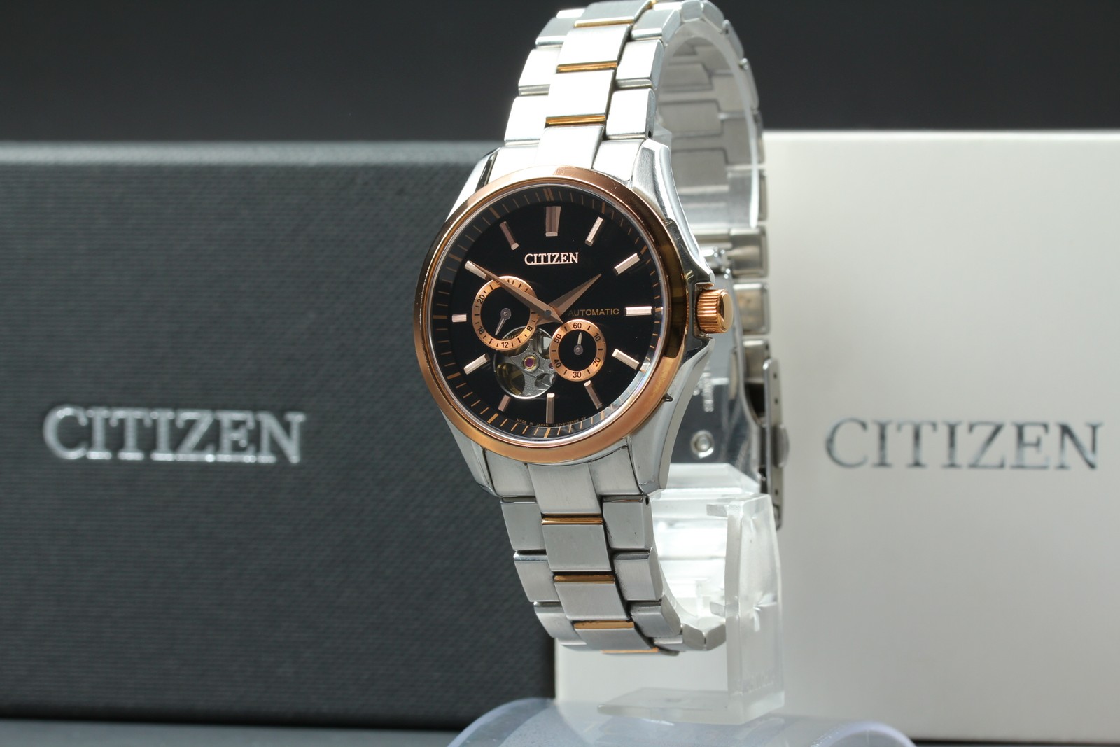[Near MINT w/Box] Citizen NP1014-51E 39mm Automatic Black Dial Men’s Watch JAPAN