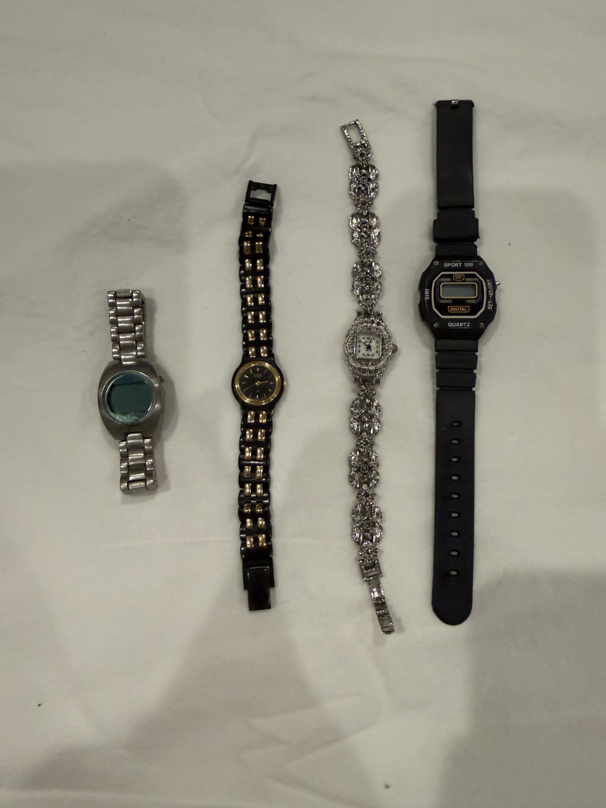 Vintage Women’s Watch Lot of 4 and Sport 100 Digital Watch