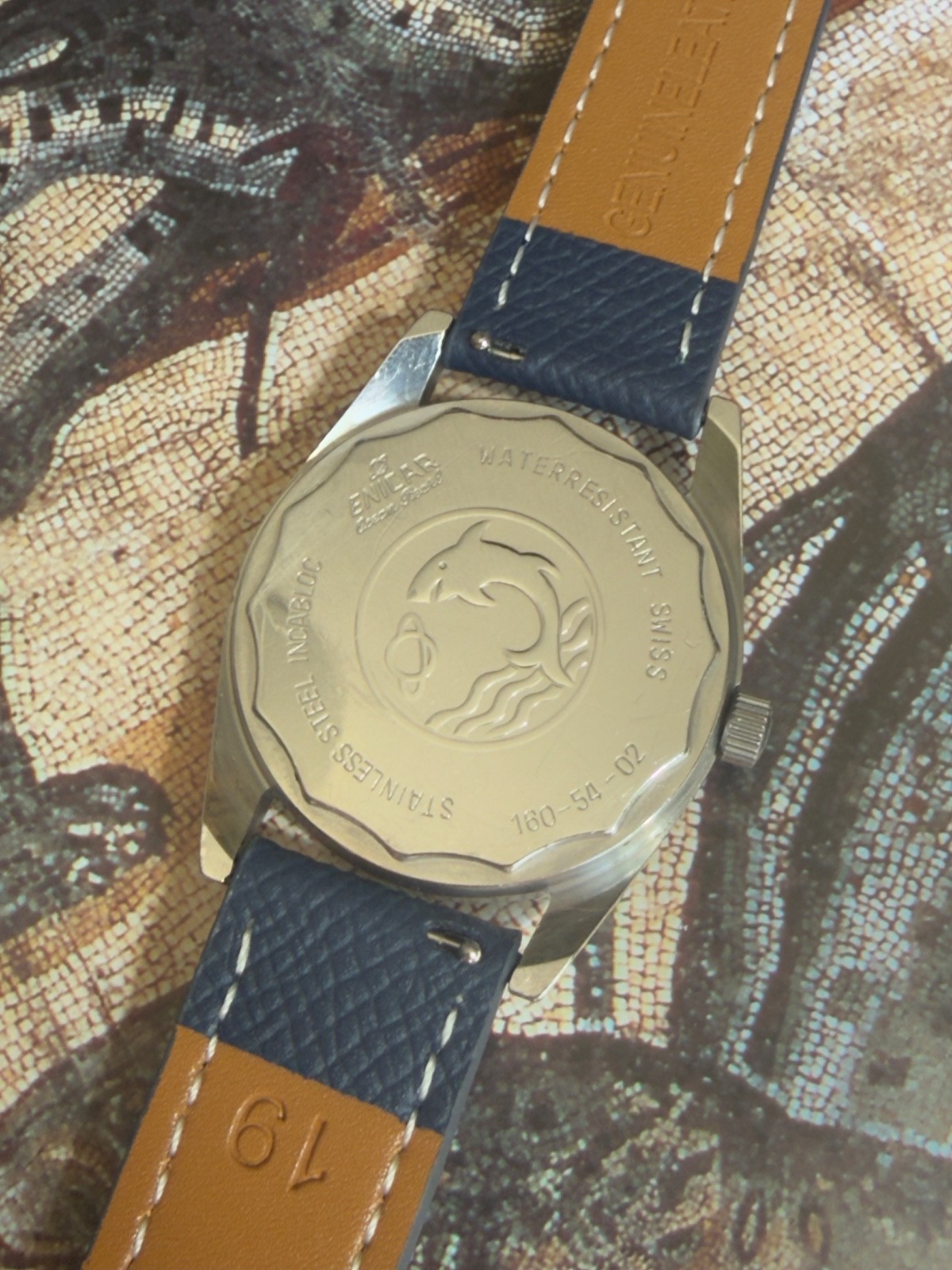 Enicar Ocean Pearl 160-54-02 | Rare Blue Sunburst Dial | Manual Wind | Vintage