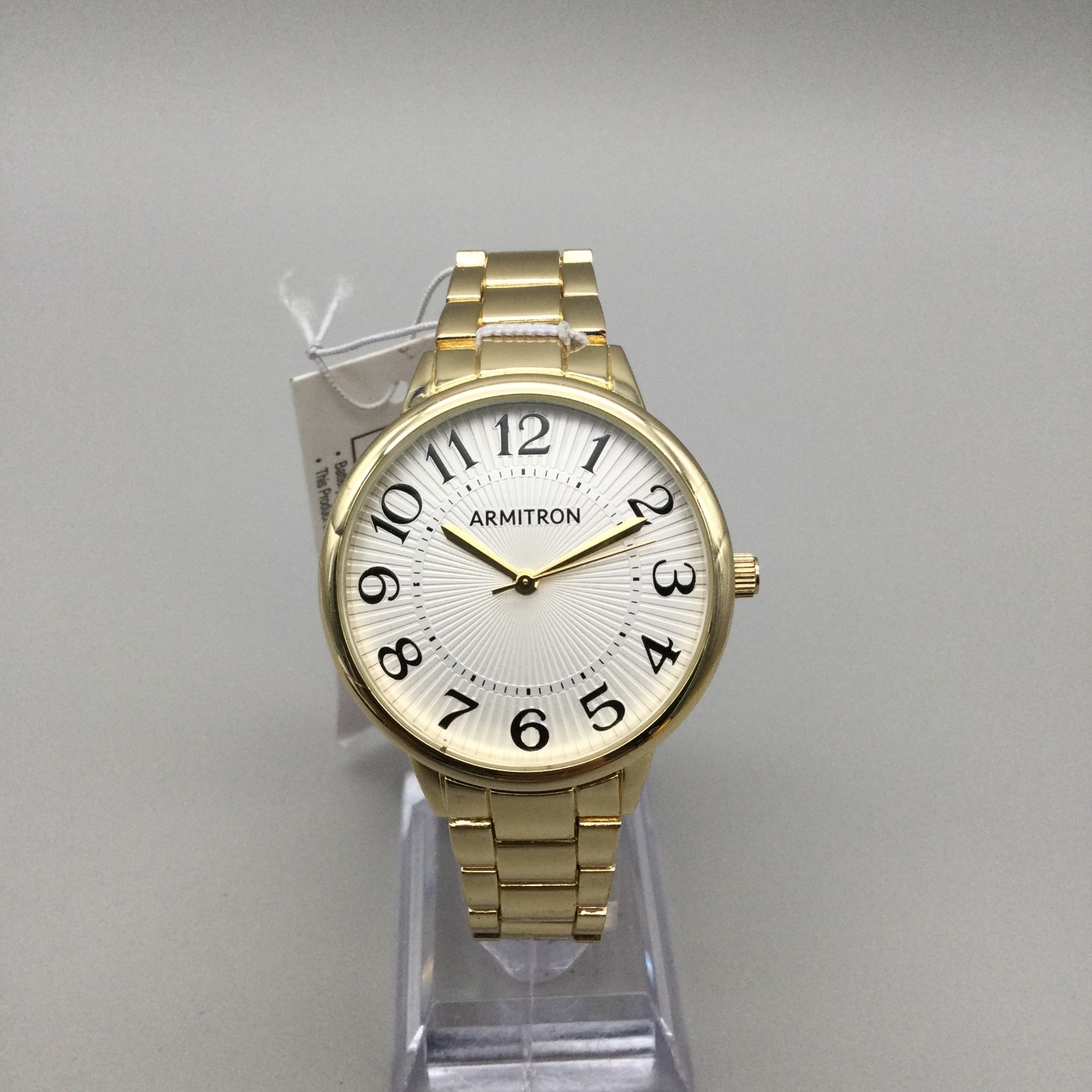 Armitron Watch Womens 37mm Gold Silver Two Tone Starburst Dial With Tags 7″