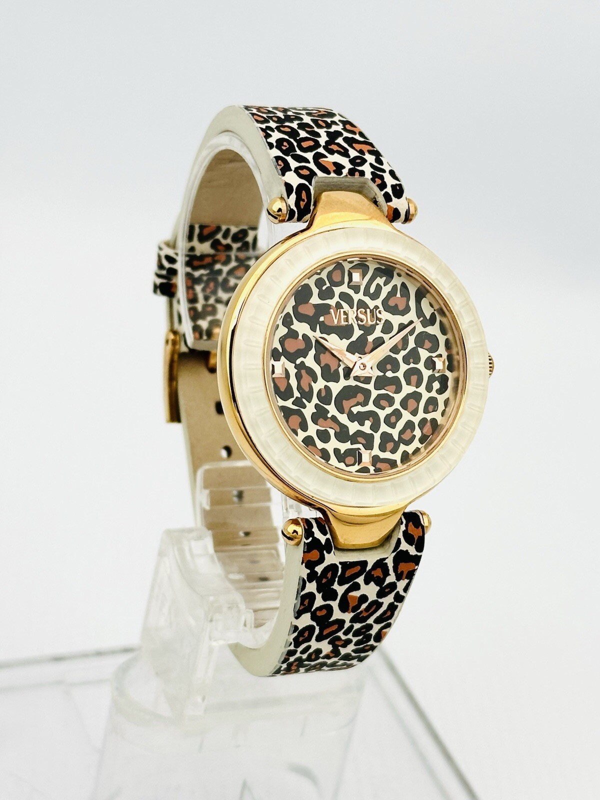 Versus by Versace SQ1040013 Sertie Multicolour Textured Glass Bezel Strap Watch