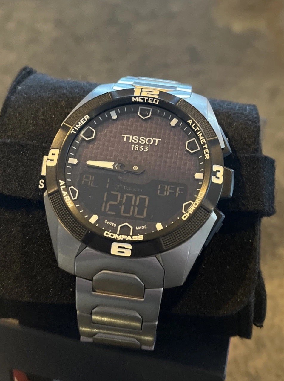 Tissot Men’s T-Touch Expert Solar Titanium Watch with service warranty