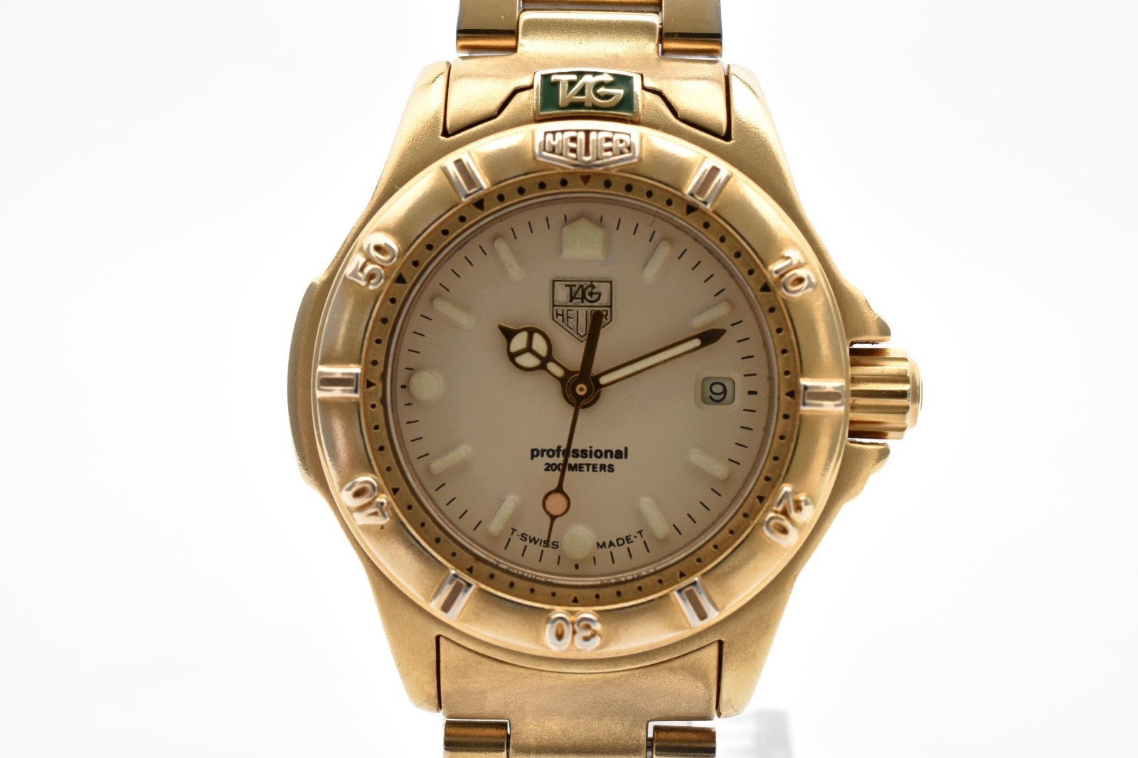 Tag Heuer 994.708 Women’s 1000 Series Professional Gold Plated Watch [Near Mint]