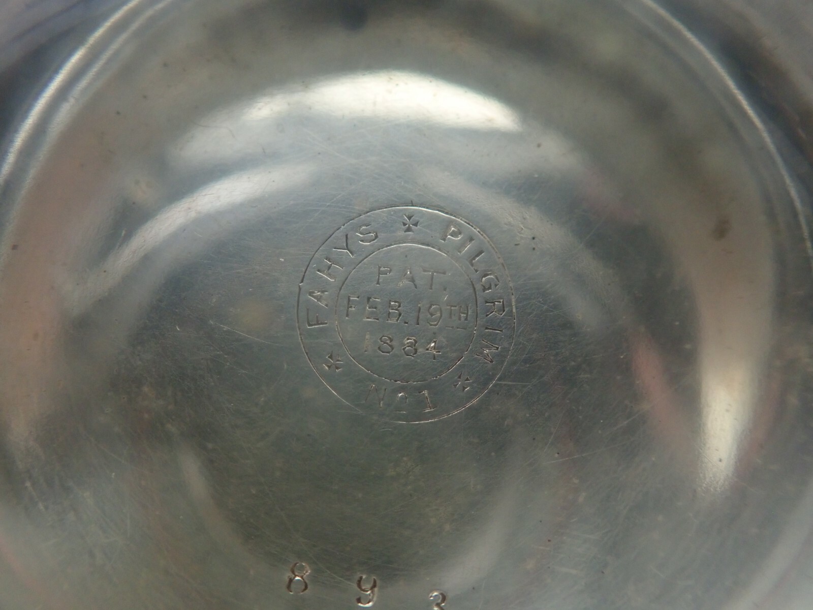 VINTAGE 18 SIZE FAHYS NO.1 PILGRIM CASE SILVER PLATE