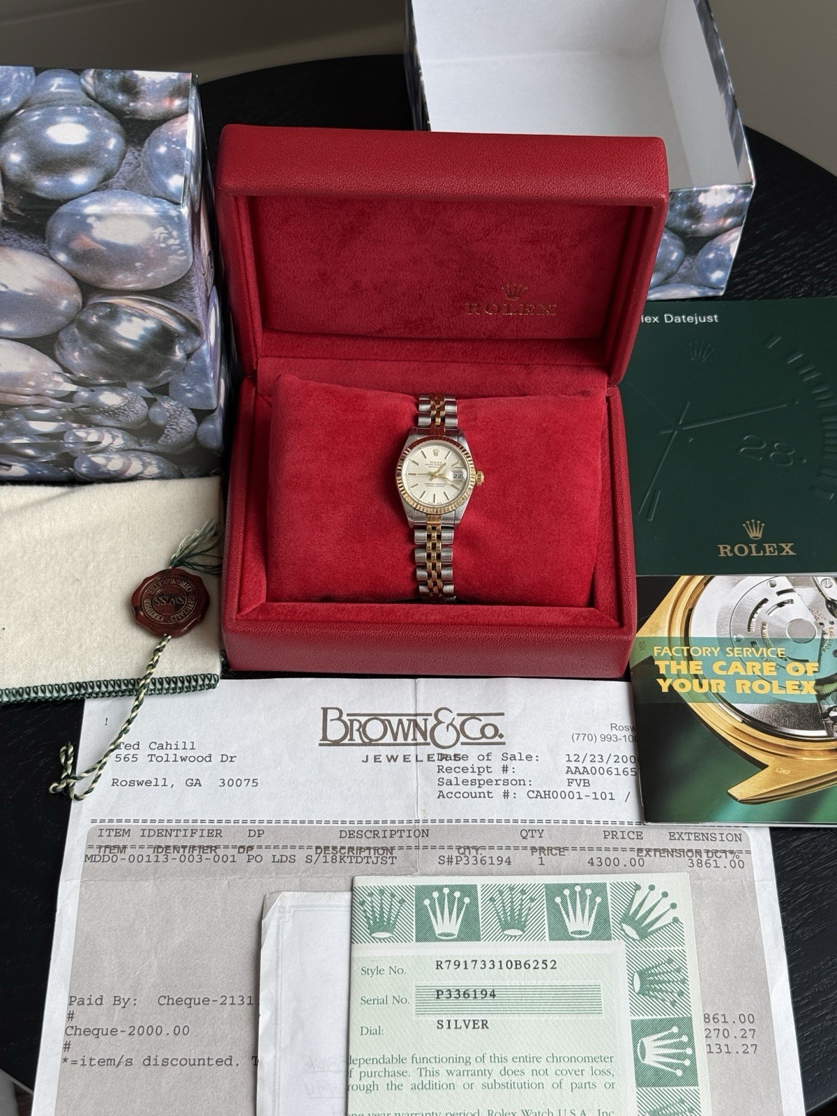 2000 Rolex Lady-Datejust 79173 Gold and Silver Jubilee Bracelet
