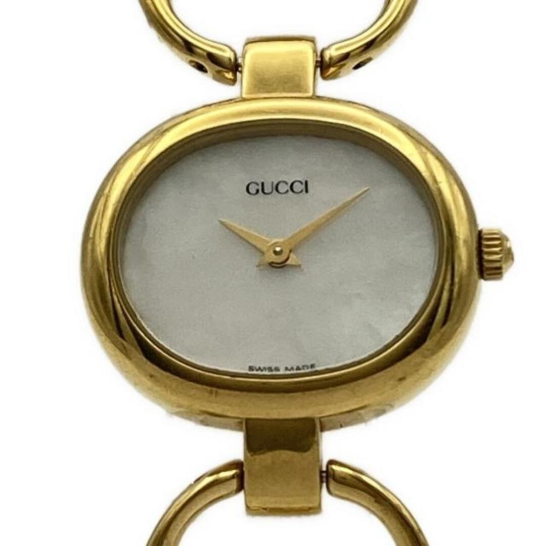 Gucci 1600 25mm White X Gold Quartz Ladies Operation not verified. Sold as-is.