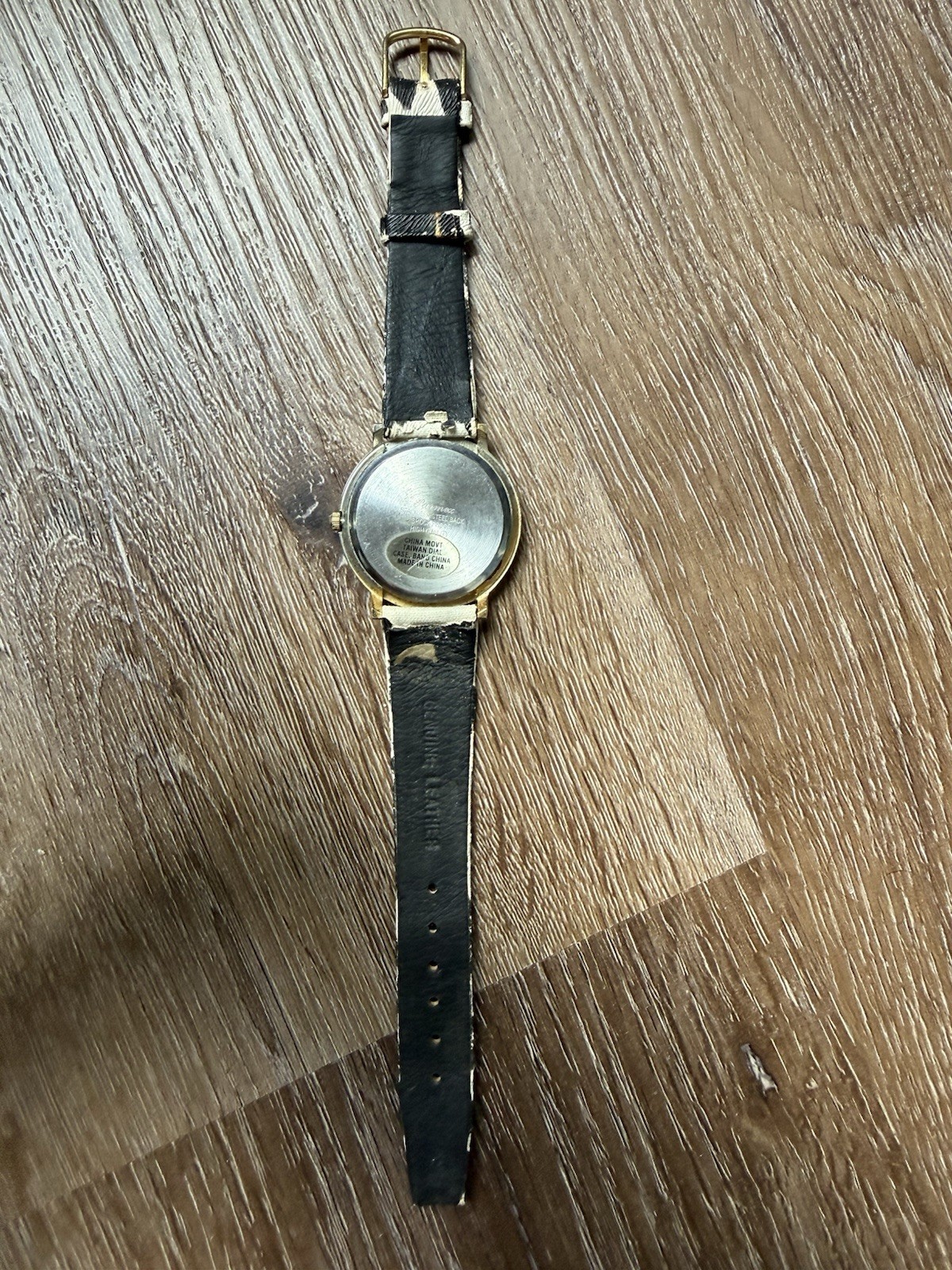 Untested Watch for Parts or Repair, Parmex Cow Watch Leather Band
