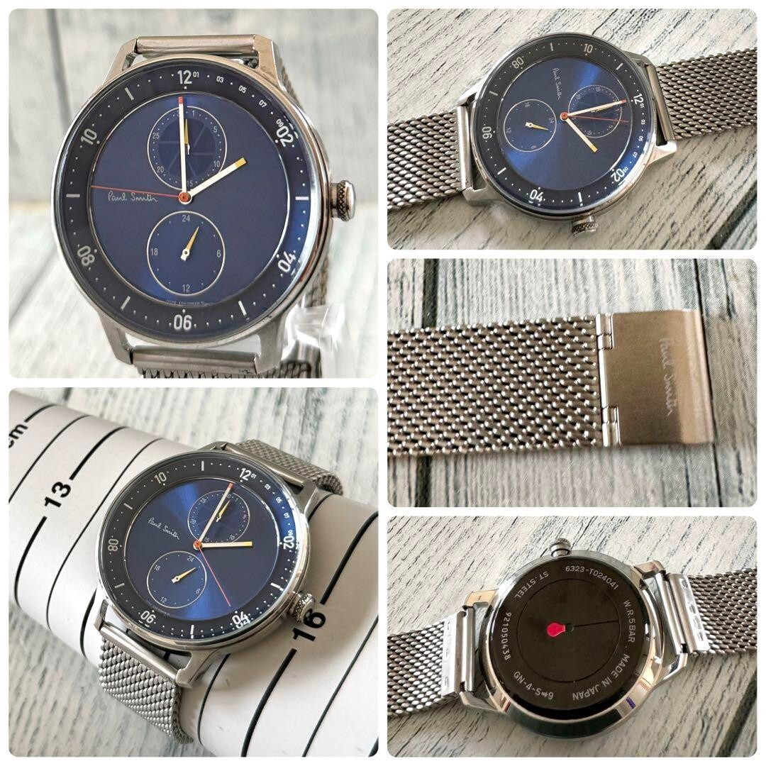 Paul Smith Watch Church Street Blue Used From Japan Check description