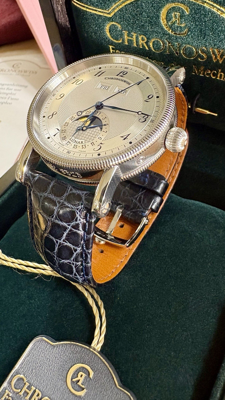 Chronoswiss – Lunar Moon Phase Triple Calendar – CH 9323 – C.931 – Box & Papers