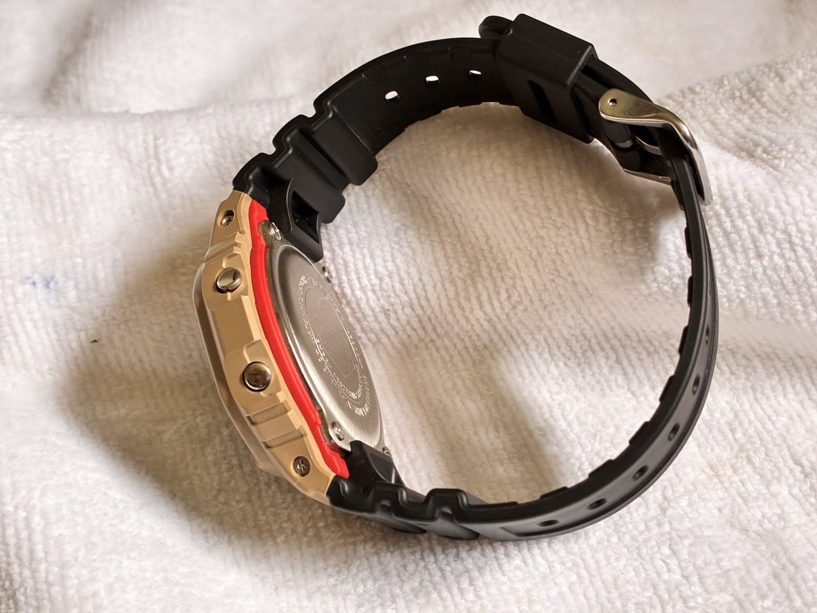 Casio G-Shock DW-5600HR Negative Display w/ New Coyote Bezel & Black Straps 3229