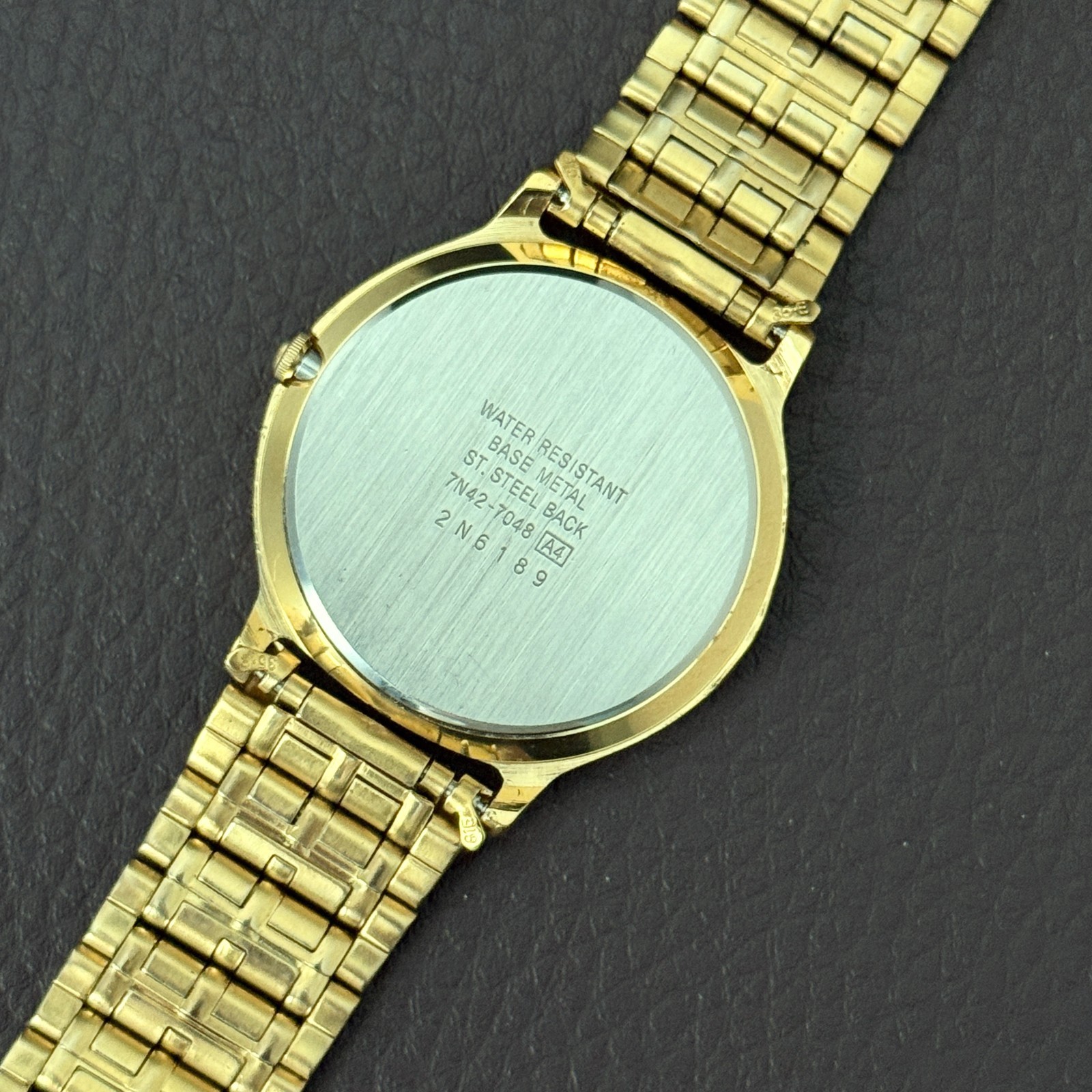Vintage Seiko Quartz Mens Watch 7N42-7048 Date Seller Refurbished