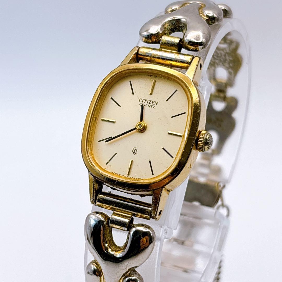 CITIZEN Quartz Tonneau Women’s Watch 19.6mm Wrist 16-17cm From Japan