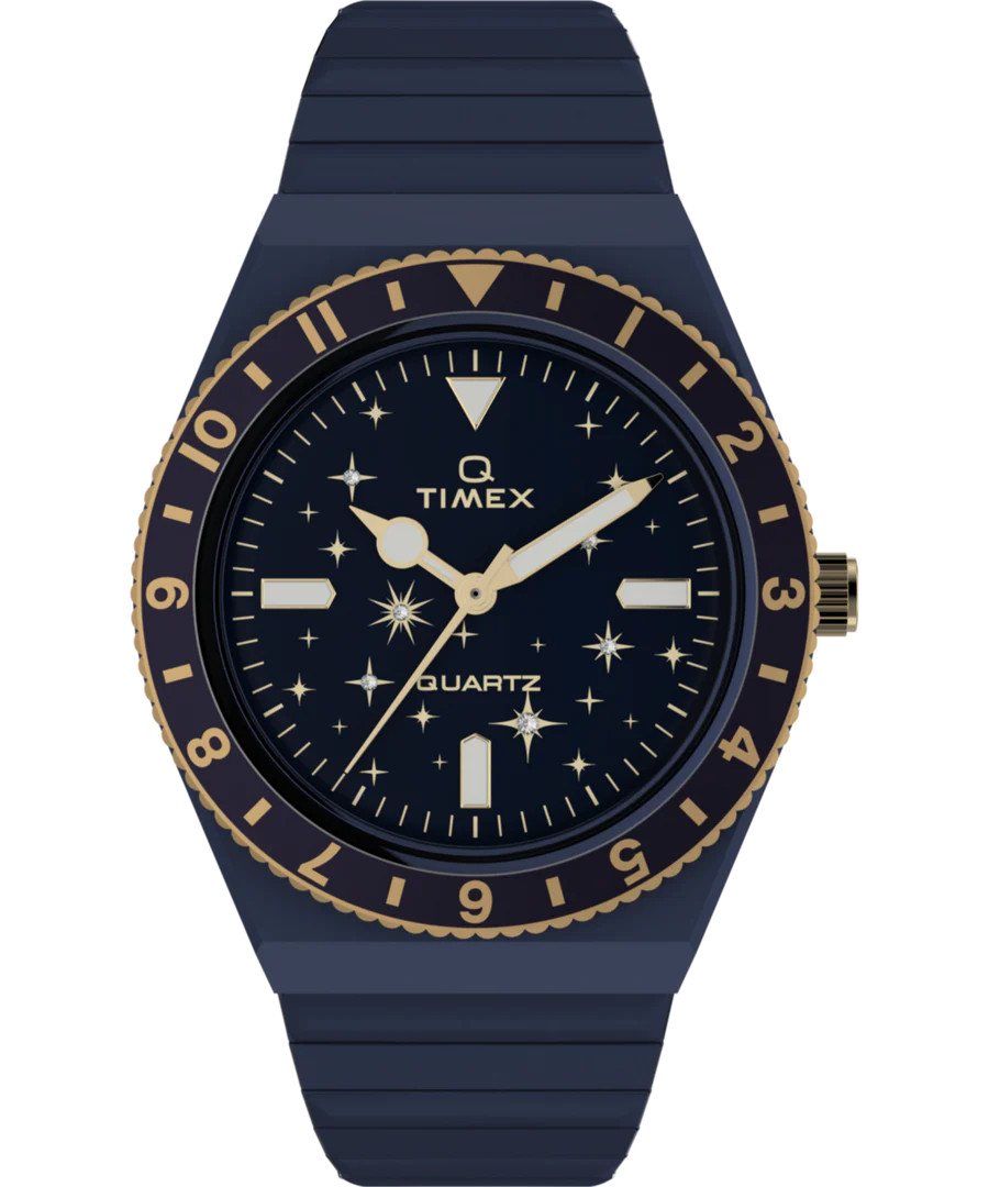 Timex Q Celestial 36mm Stainless Steel Expansion Band Watch TW2V53500