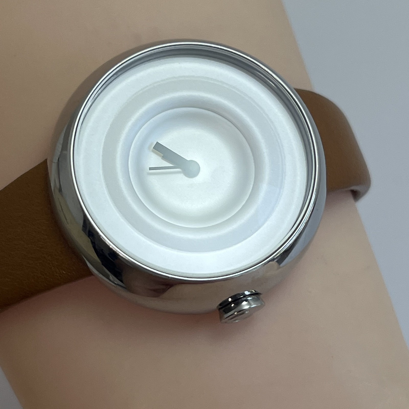 TACS LITTLE DROP Water Ripple Design Quartz Watch TS1301 Minimalist Leather#944B