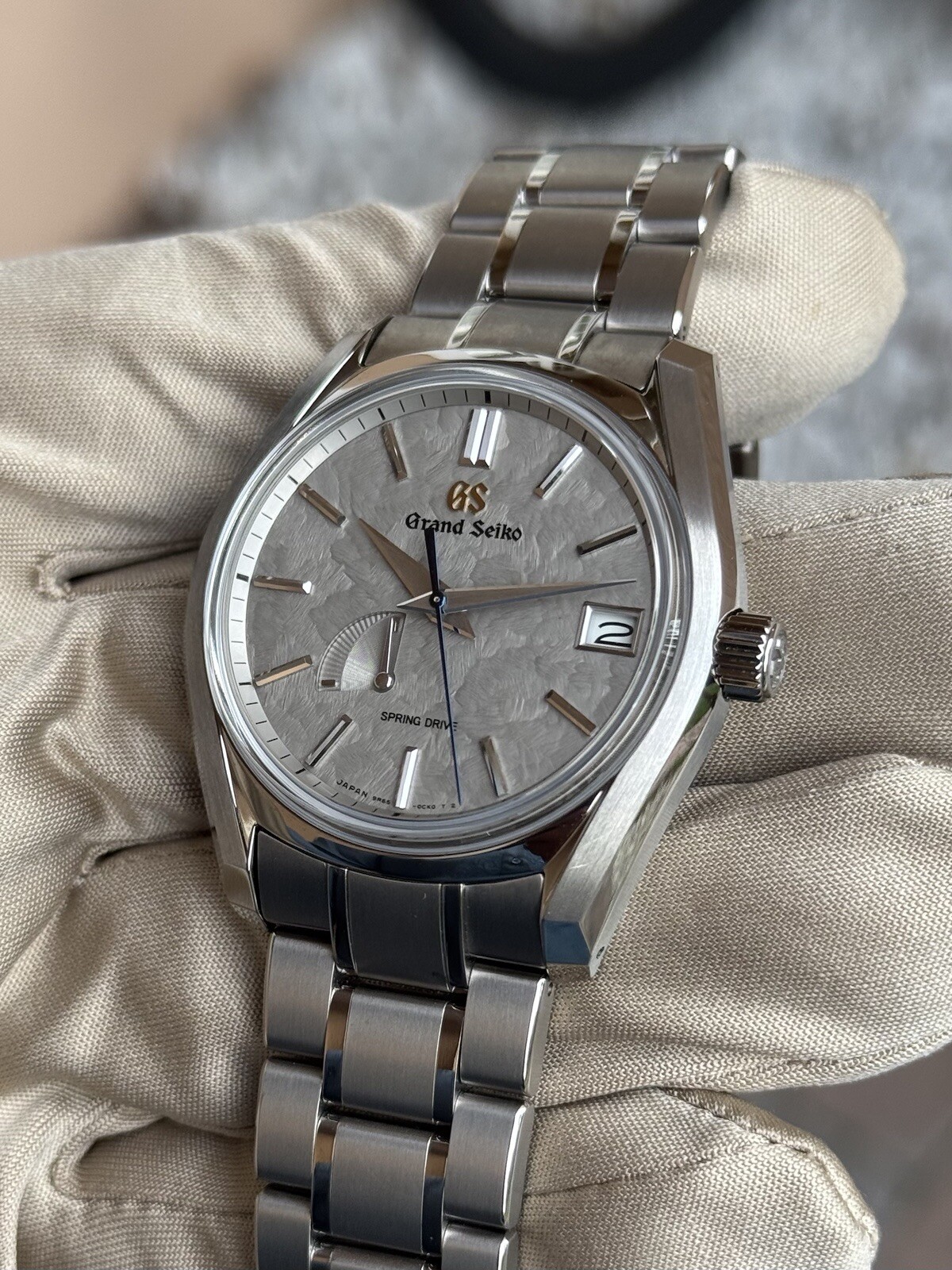 Grand Seiko Spring Drive Titanium Heritage SBGA415 Grey 40mm Watch